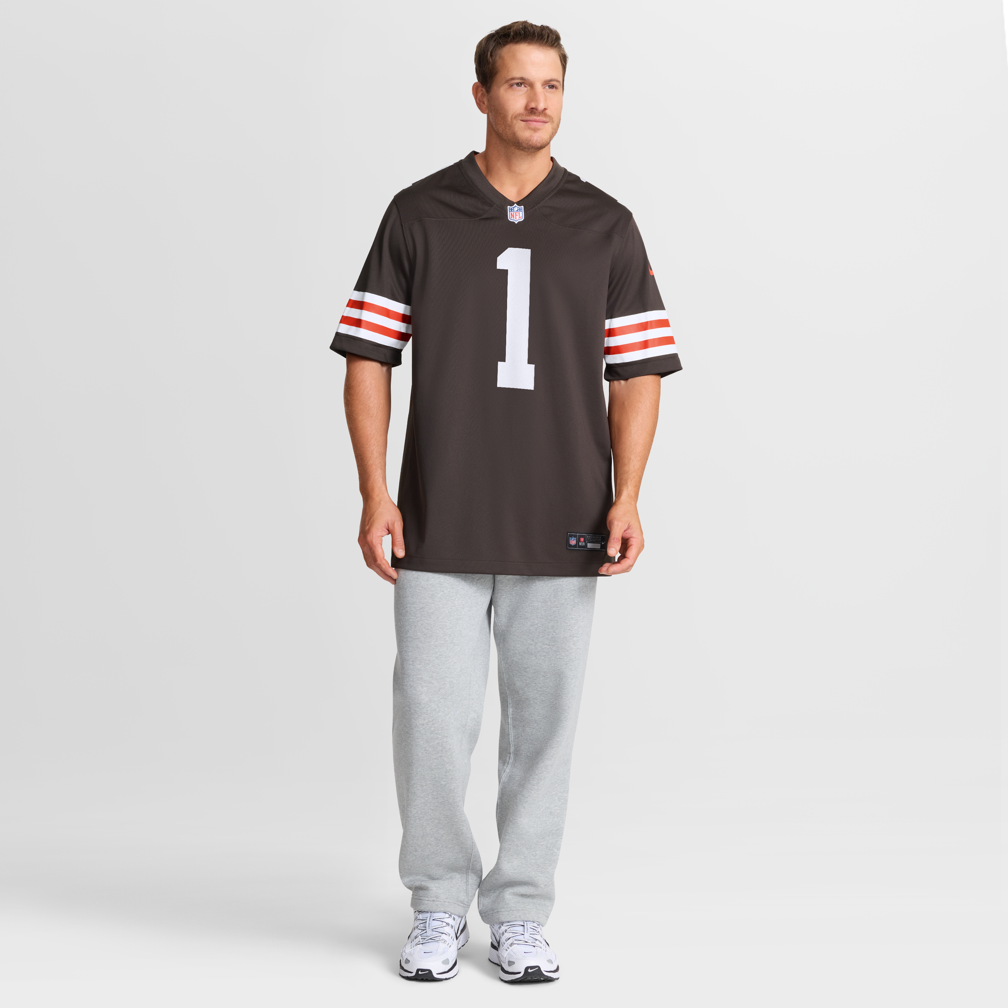 Cleveland Browns Game Jersey No.1 Brown NFL Football Fan Wear No.1