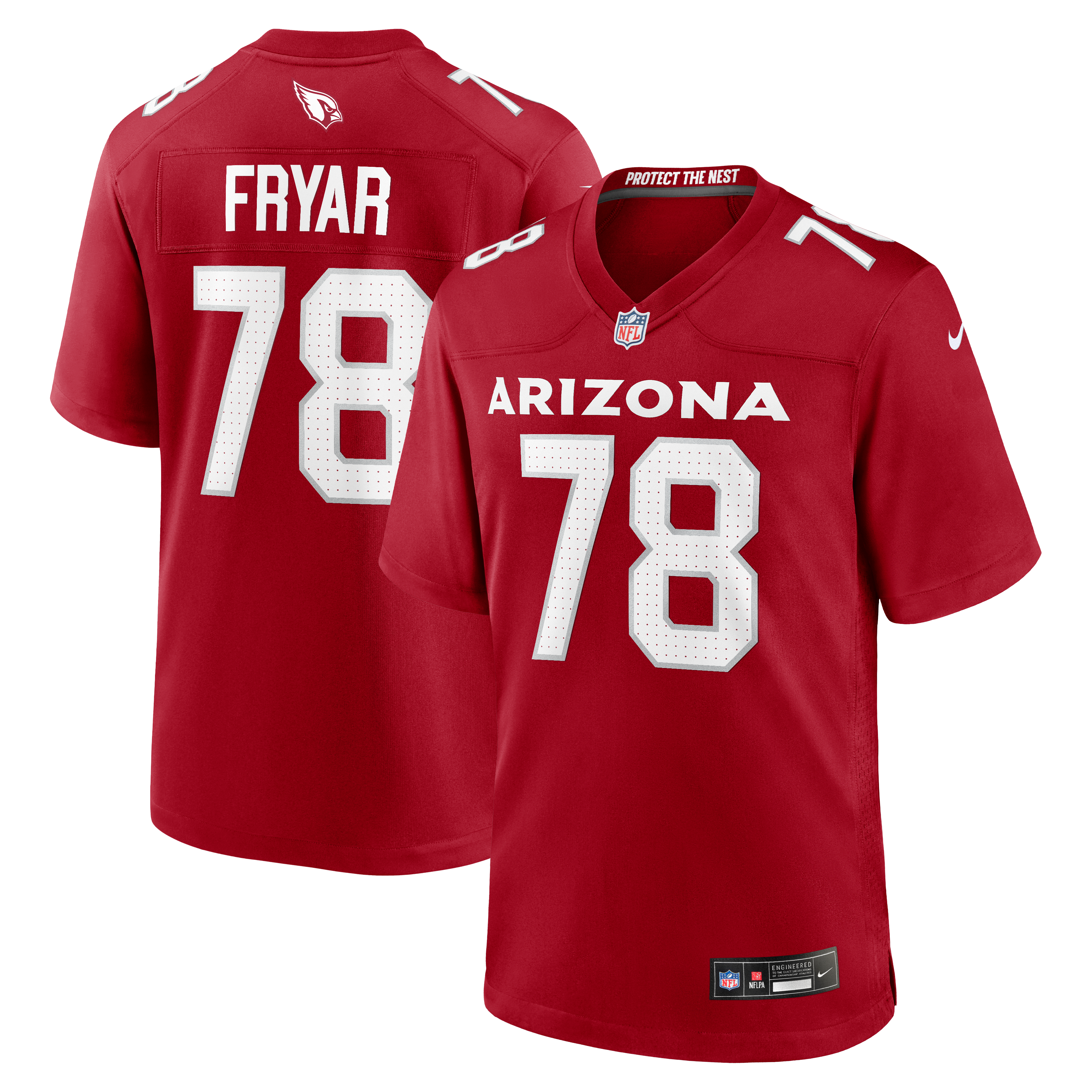 Josh Fryar Arizona Cardinals Game Jersey Cardinal NFL Football Fan Wear
