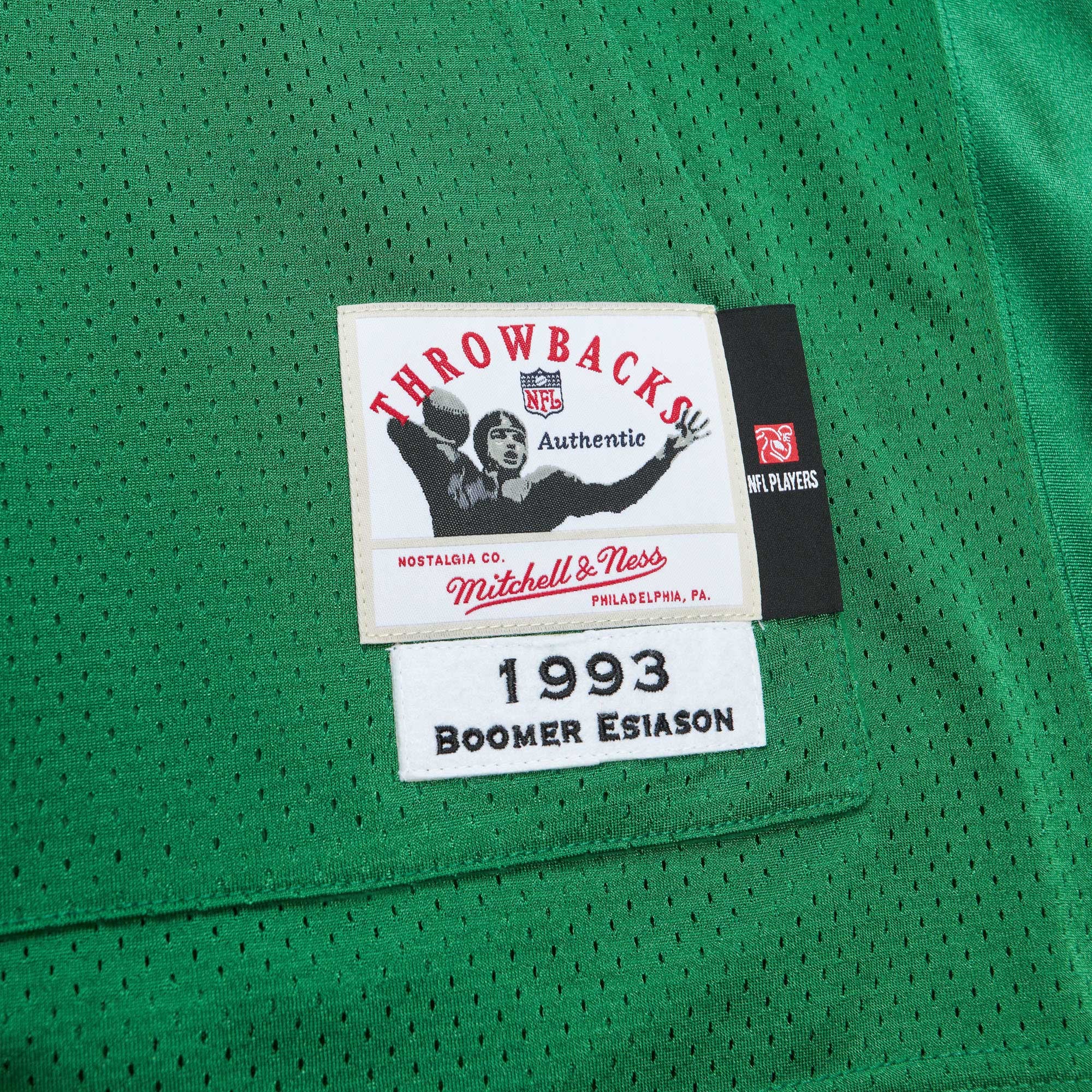 Boomer Esiason Mitchell New York Jets Throwback Jersey Kelly Green NFL Football Fan Wear