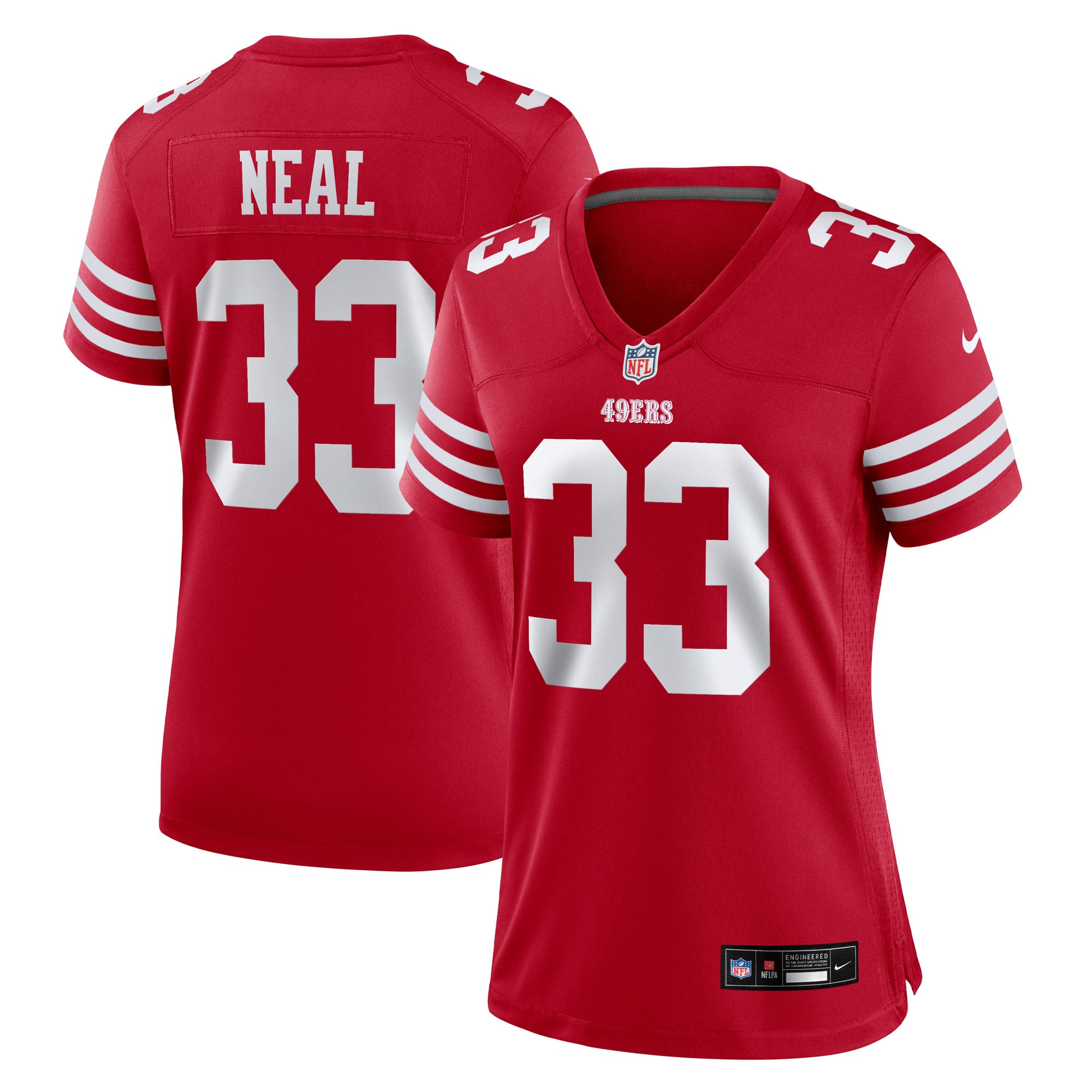 Siran Neal San Francisco 49ers Game Jersey Scarlet NFL Football Fan Wear Siran Neal