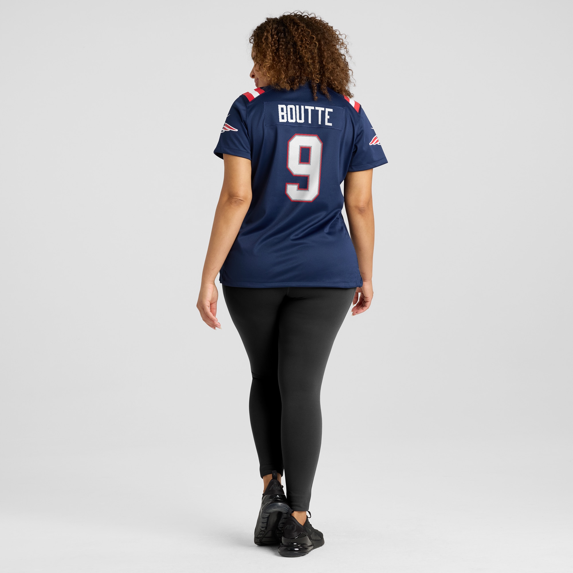 Kayshon Boutte New England Patriots Game Jersey Navy NFL Football Fan Wear Kayshon Boutte