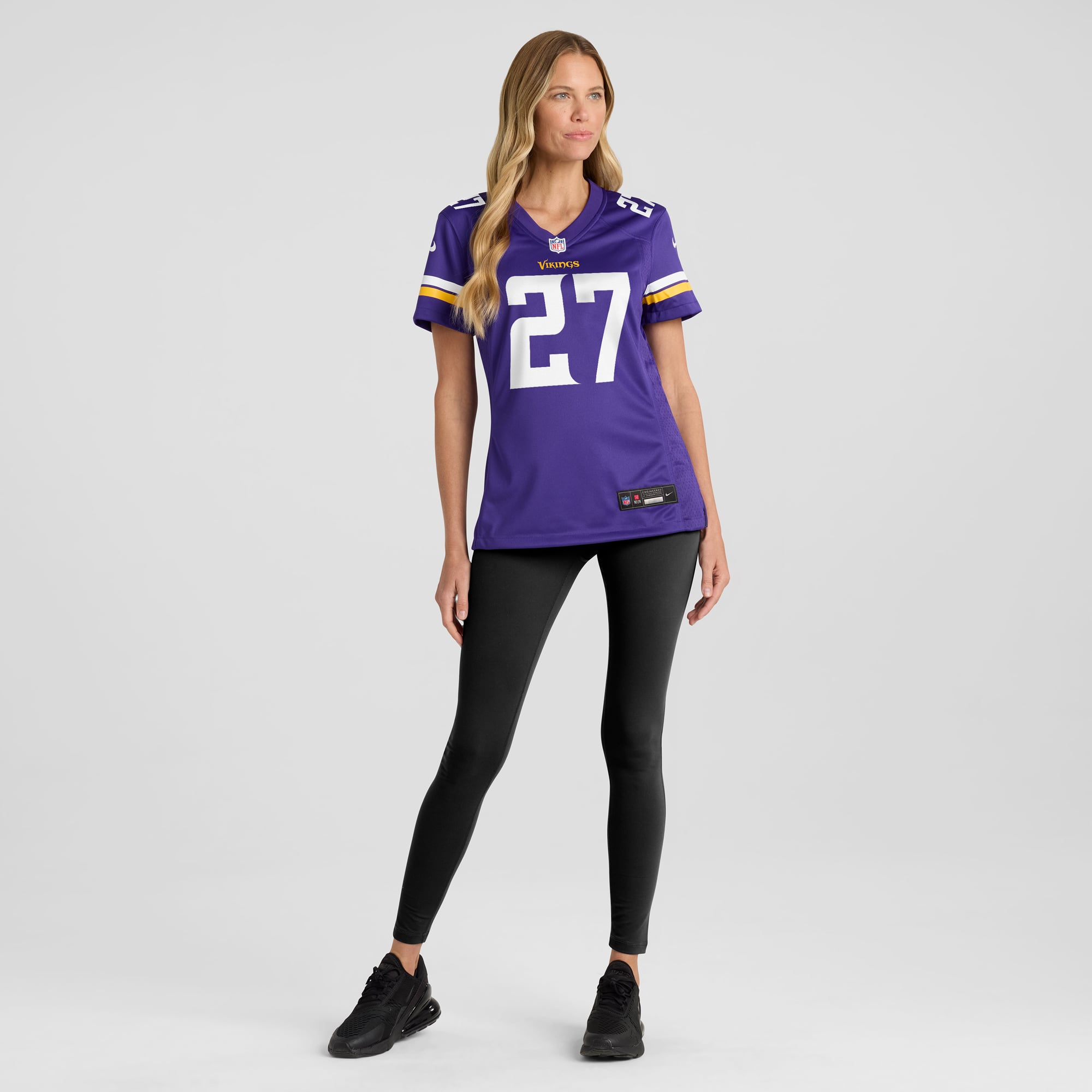 Jordan Mason Minnesota Vikings Game Jersey Purple NFL Football Fan Wear Jordan Mason