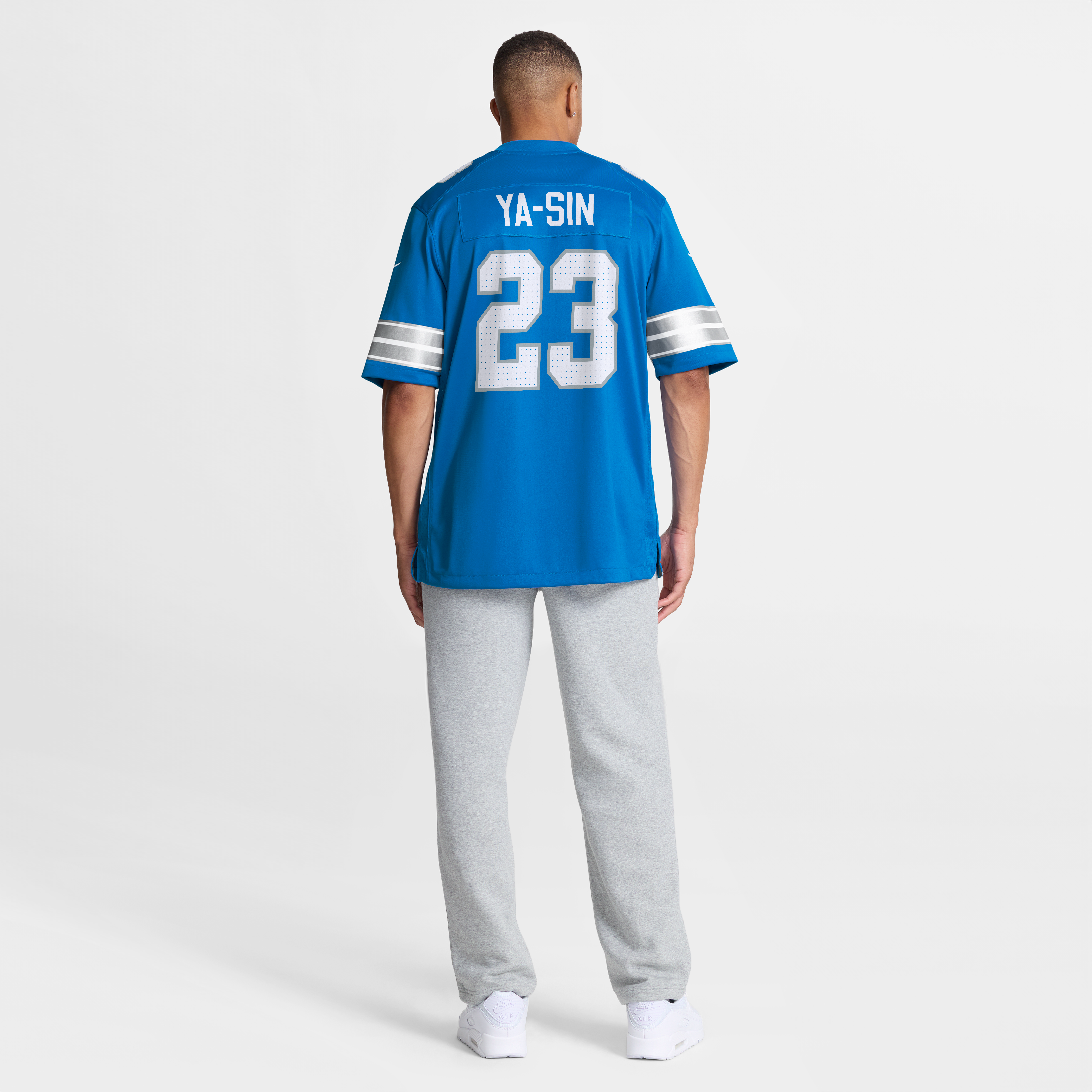 Rock Ya-Sin Detroit Lions Game Jersey Blue NFL Football Fan Wear