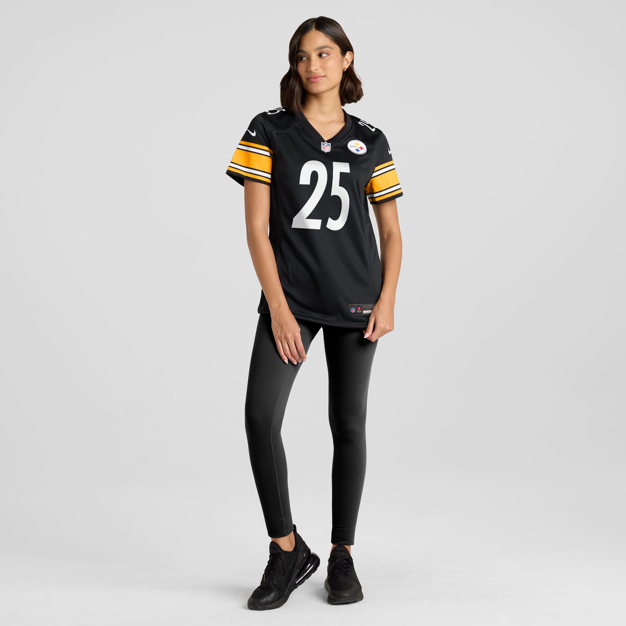 DeShon Elliott Pittsburgh Steelers Game Jersey Black NFL Football Fan Wear