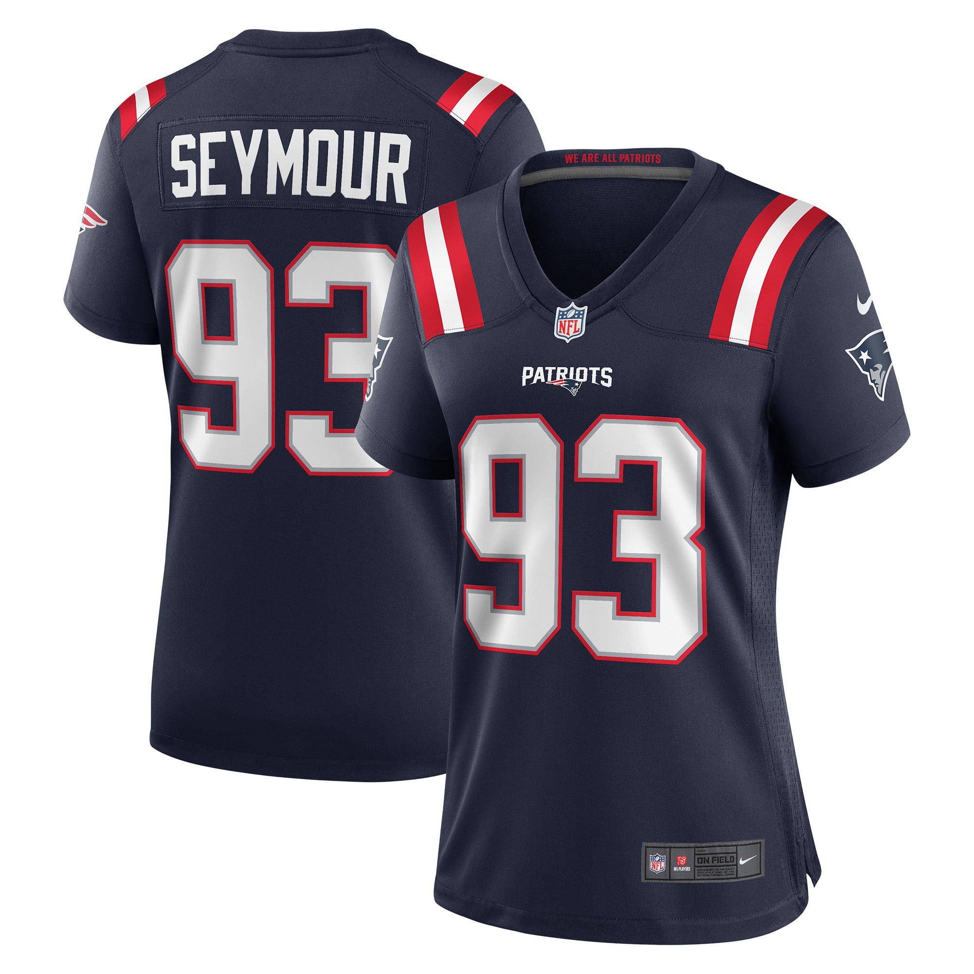 Richard Seymour New England Patriots Replica Jersey Navy NFL Football Fan Wear