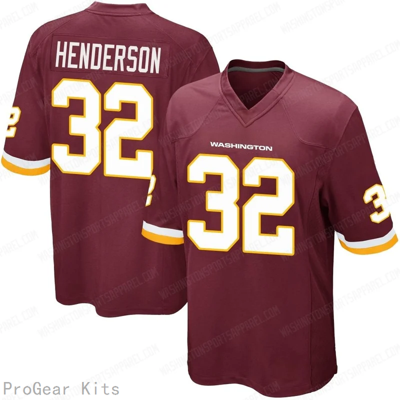 Xavier Henderson Washington Commanders Legend Jersey No.32 Burgundy NFL Football Fan Wear Xavier Henderson