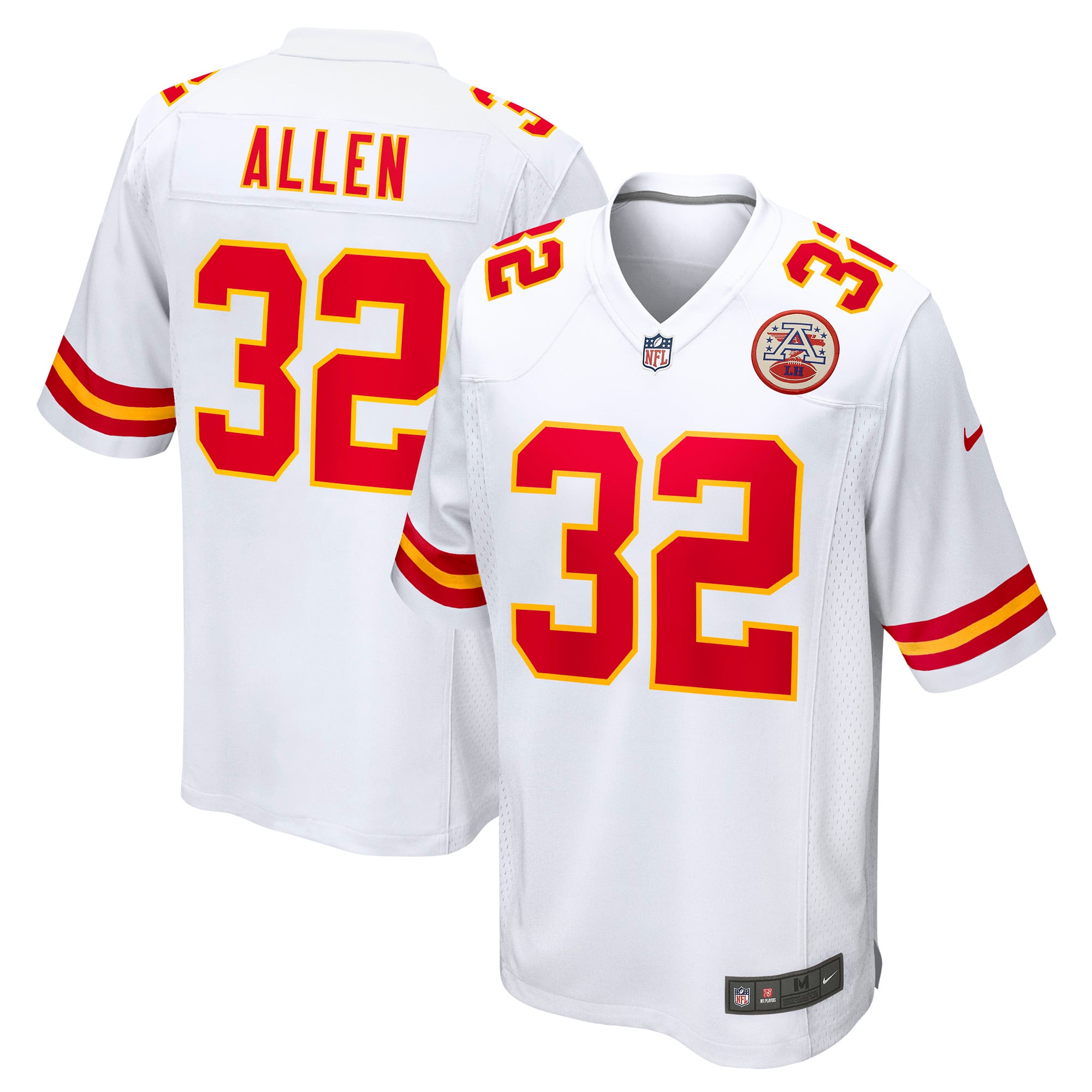 Marcus Allen Retired Kansas City Chiefs Game Jersey White NFL Football Fan Wear Marcus Allen Retired