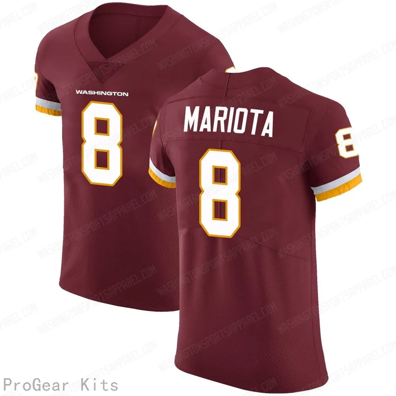 Marcus Mariota Washington Commanders Game Jersey No.8 Burgundy NFL Football Fan Wear
