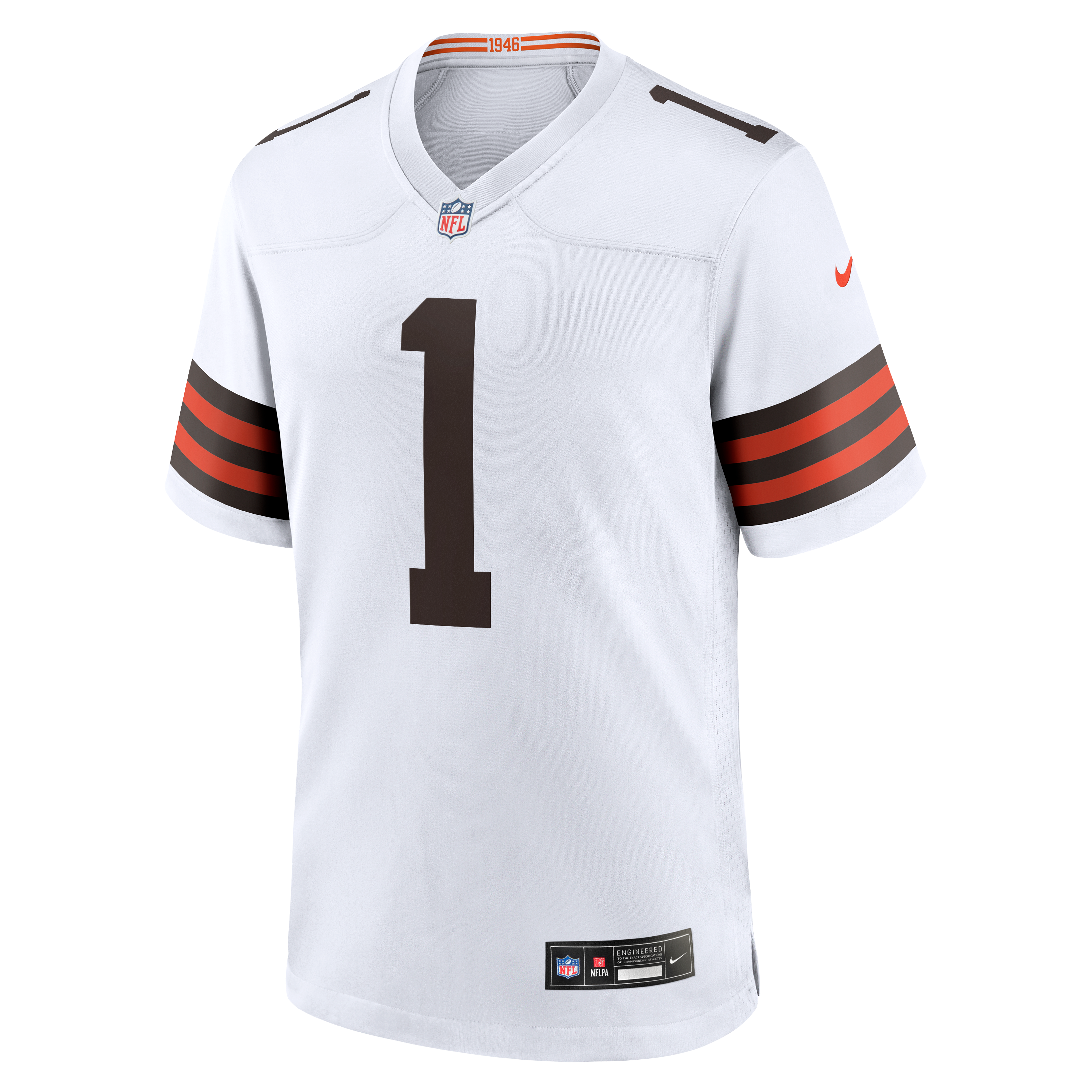KC Concepcion Jr Cleveland Browns Game Jersey White NFL Football Fan Wear KC Concepcion Jr