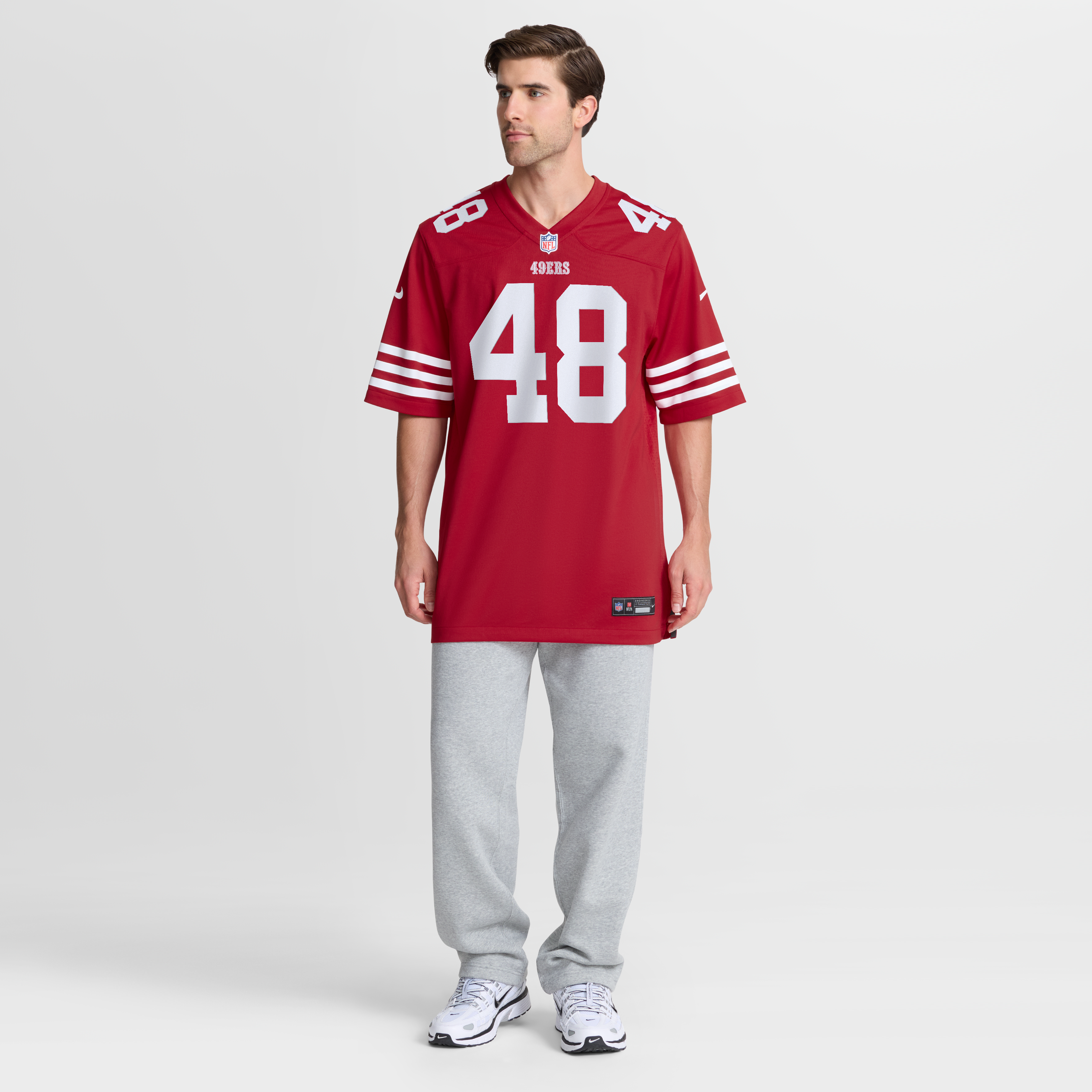 Tatum Bethune San Francisco 49ers Game Jersey Scarlet NFL Football Fan Wear Tatum Bethune