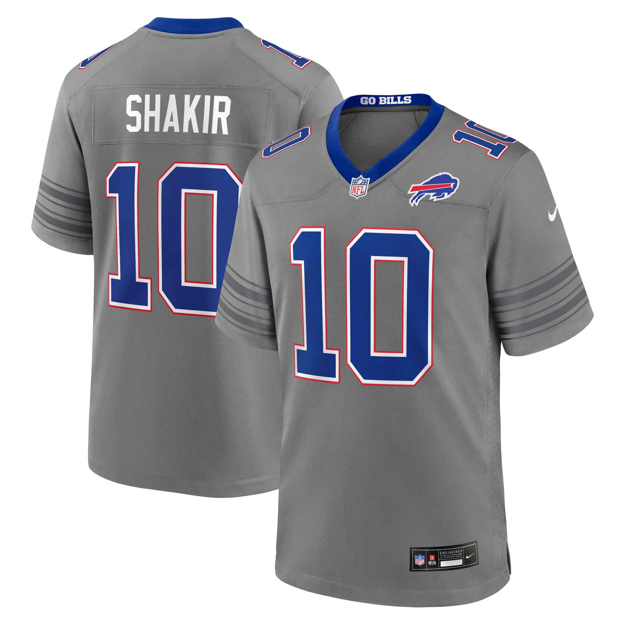 Khalil Shakir Buffalo Bills Game Jersey Nickel NFL Football Fan Wear Khalil Shakir