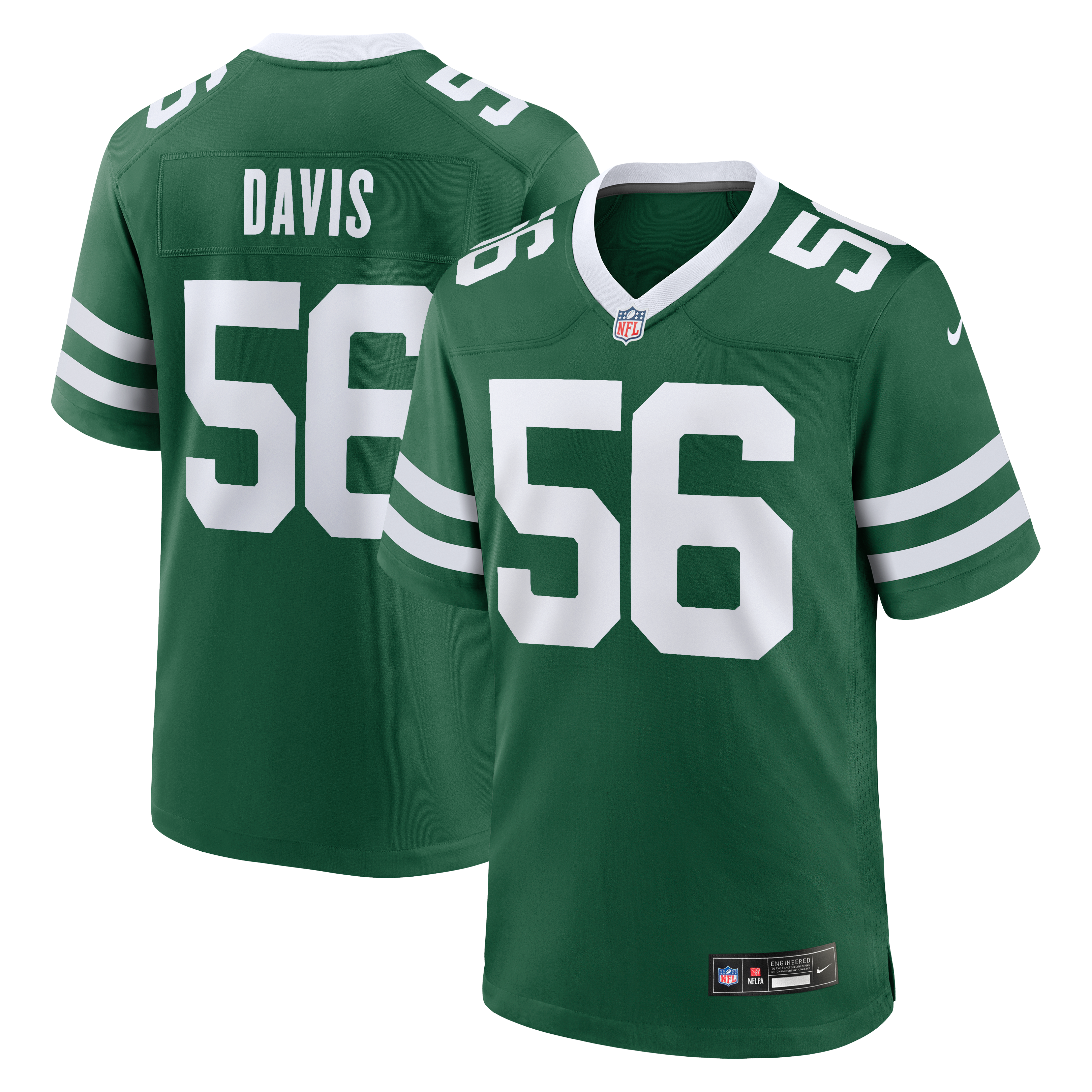 Demario Davis New York Jets Game Jersey Green NFL Football Fan Wear