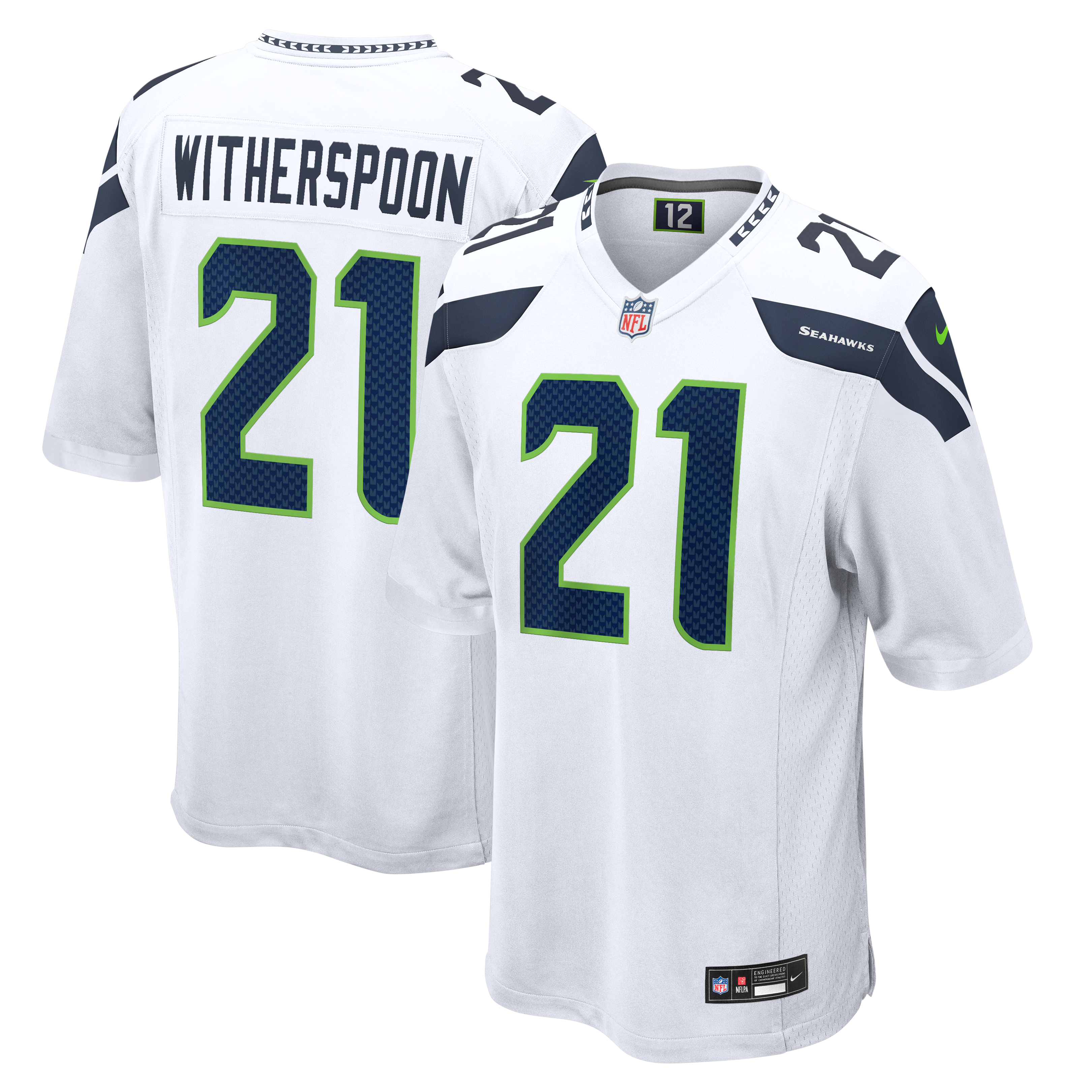 Devon Witherspoon Seattle Seahawks Game Jersey White NFL Football Fan Wear
