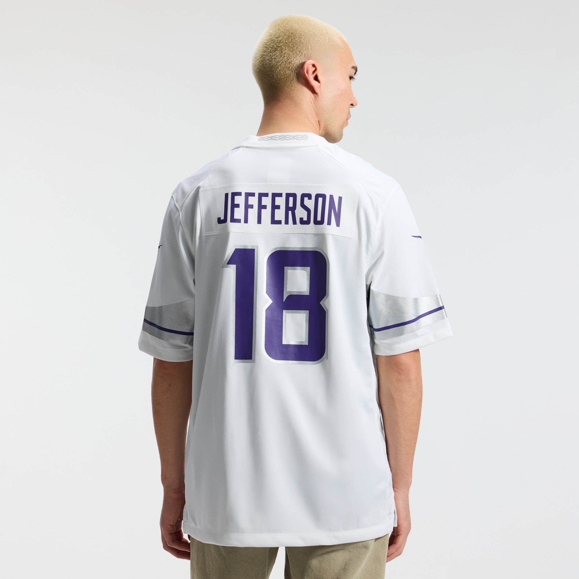 Retired Justin Jefferson Minnesota Vikings Alternate Jersey White NFL Football Fan Wear Retired Justin Jefferson