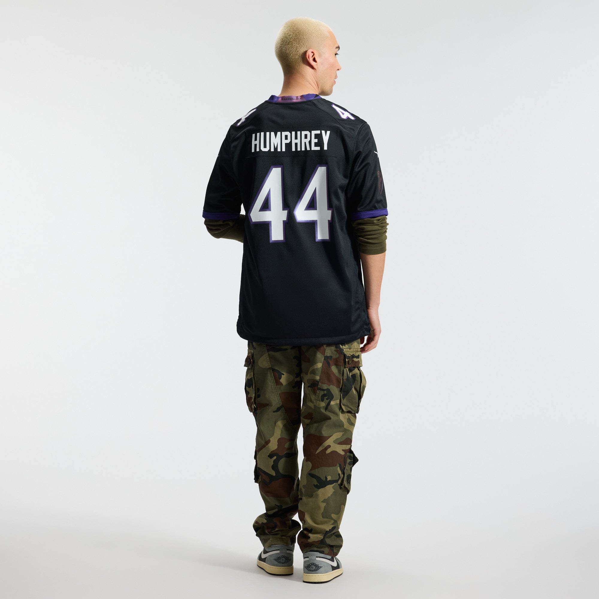 Marlon Humphrey RFLCTV Baltimore Ravens Limited Jersey Black NFL Football Fan Wear Marlon Humphrey RFLCTV