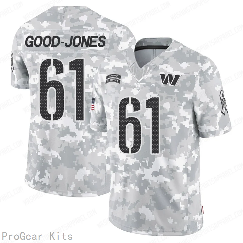 Julian Good Jones Washington Commanders Jersey No.61 Camo NFL Football Fan Wear