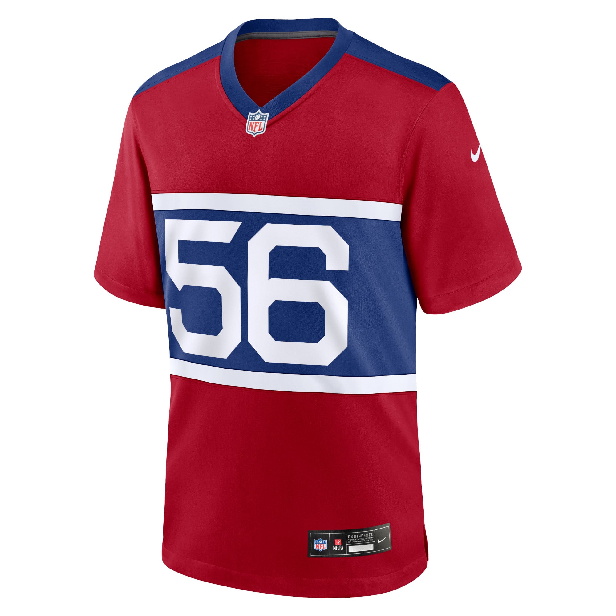 Retired Lawrence Taylor New York Giants Alternate Jersey Red NFL Football Fan Wear Retired Lawrence Taylor
