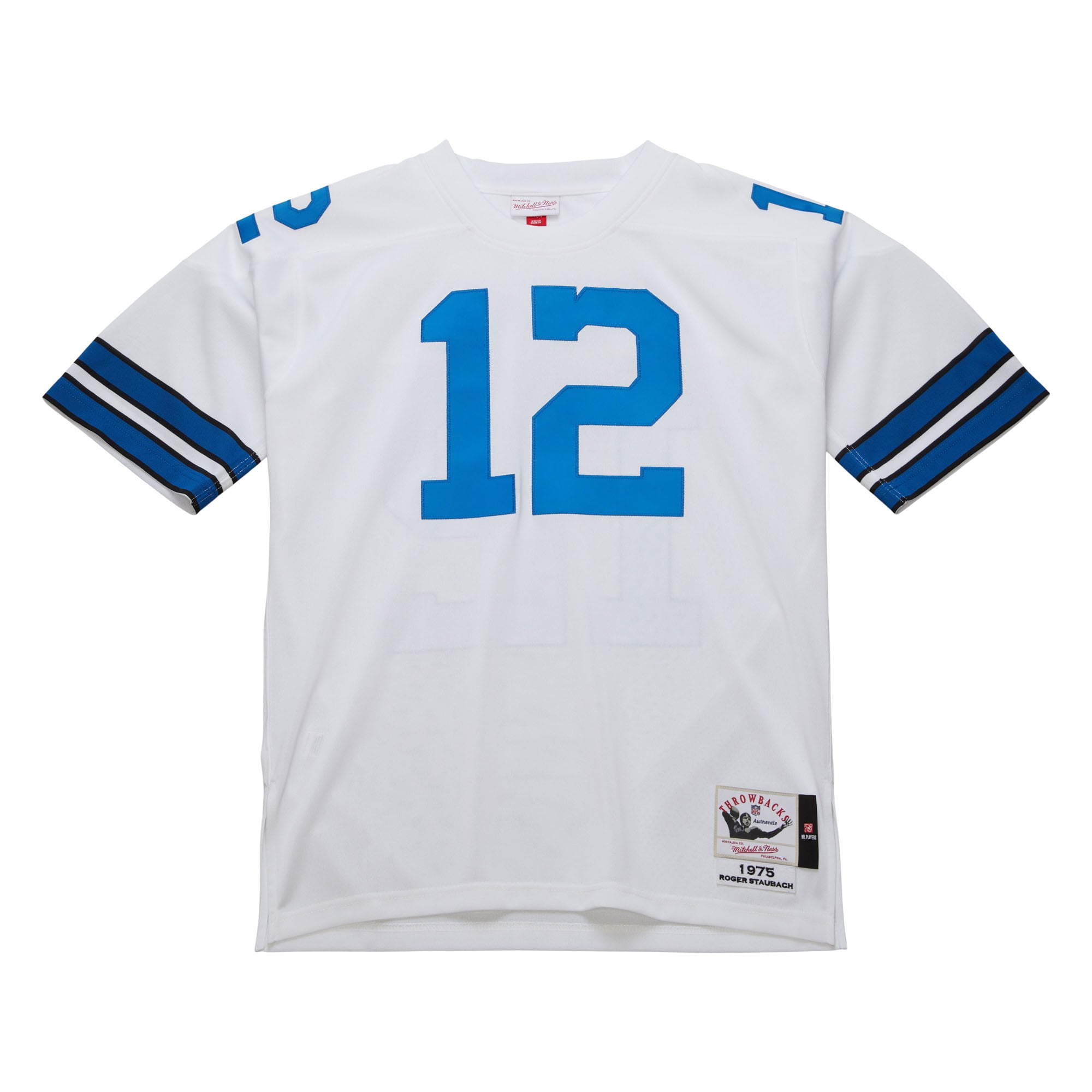 Roger Staubach Mitchell Dallas Cowboys Player Jersey White NFL Football Fan Wear
