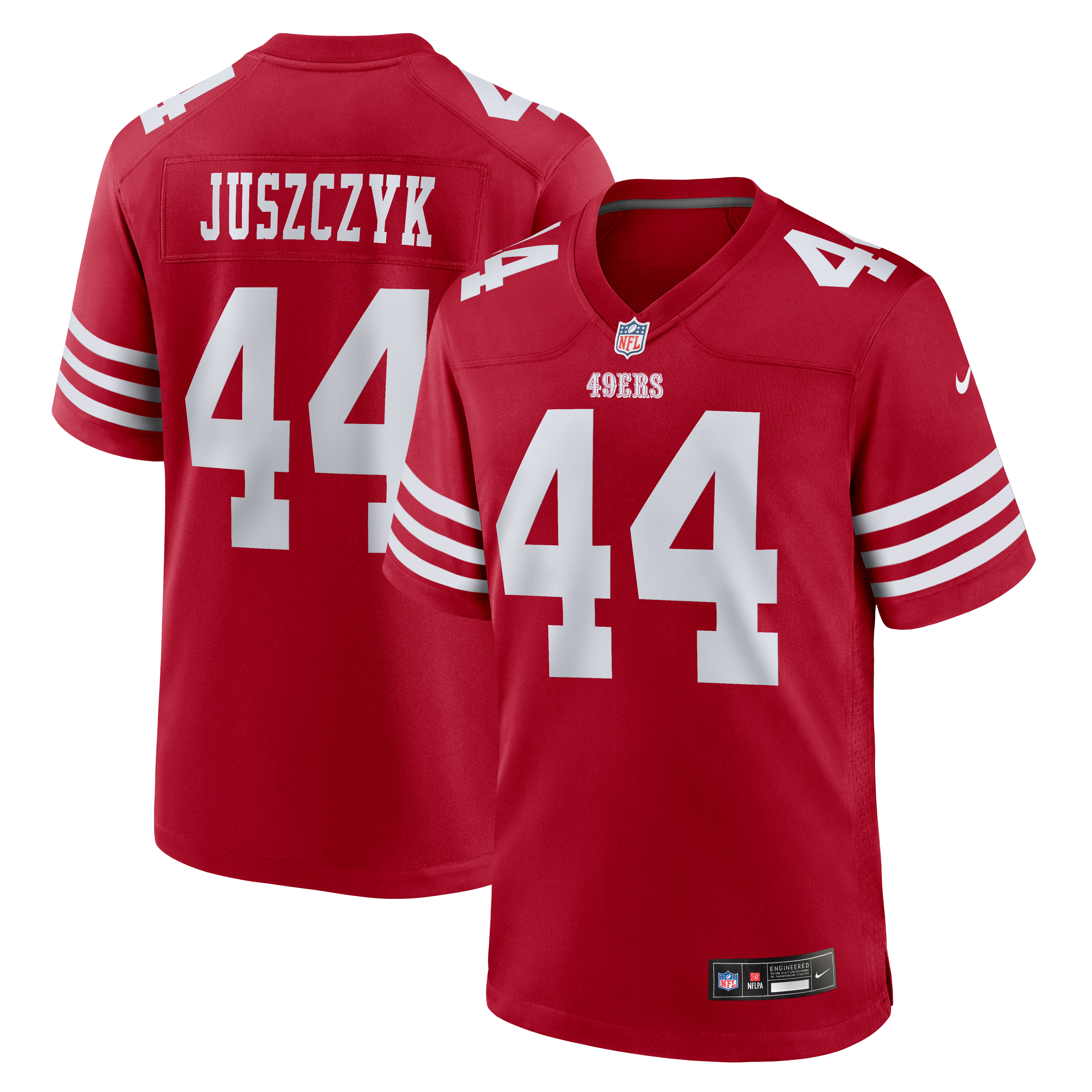 Kyle Juszczyk San Francisco 49ers Game Jersey Scarlet NFL Football Fan Wear