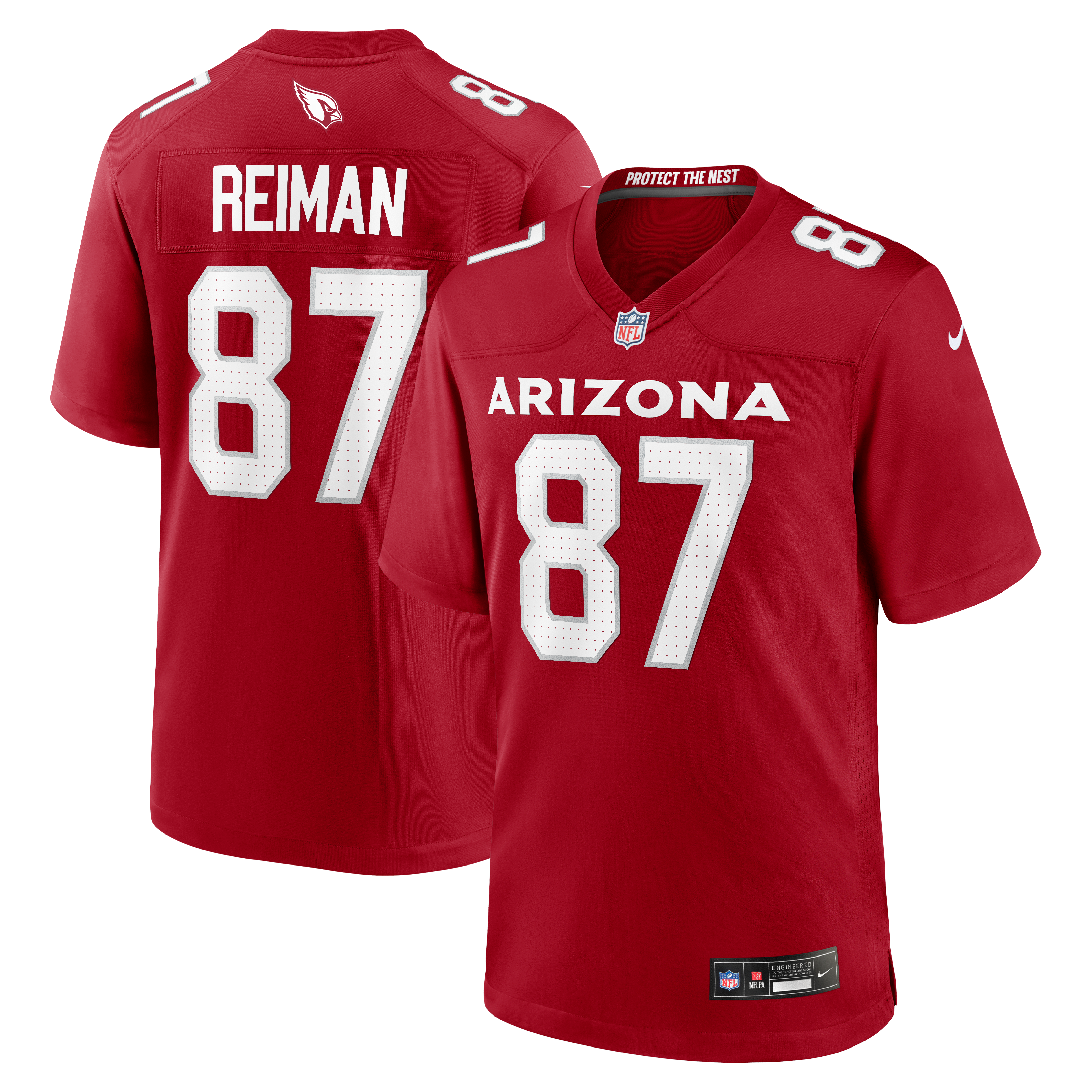 Tip Reiman Arizona Cardinals Game Jersey Cardinal NFL Football Fan Wear Tip Reiman