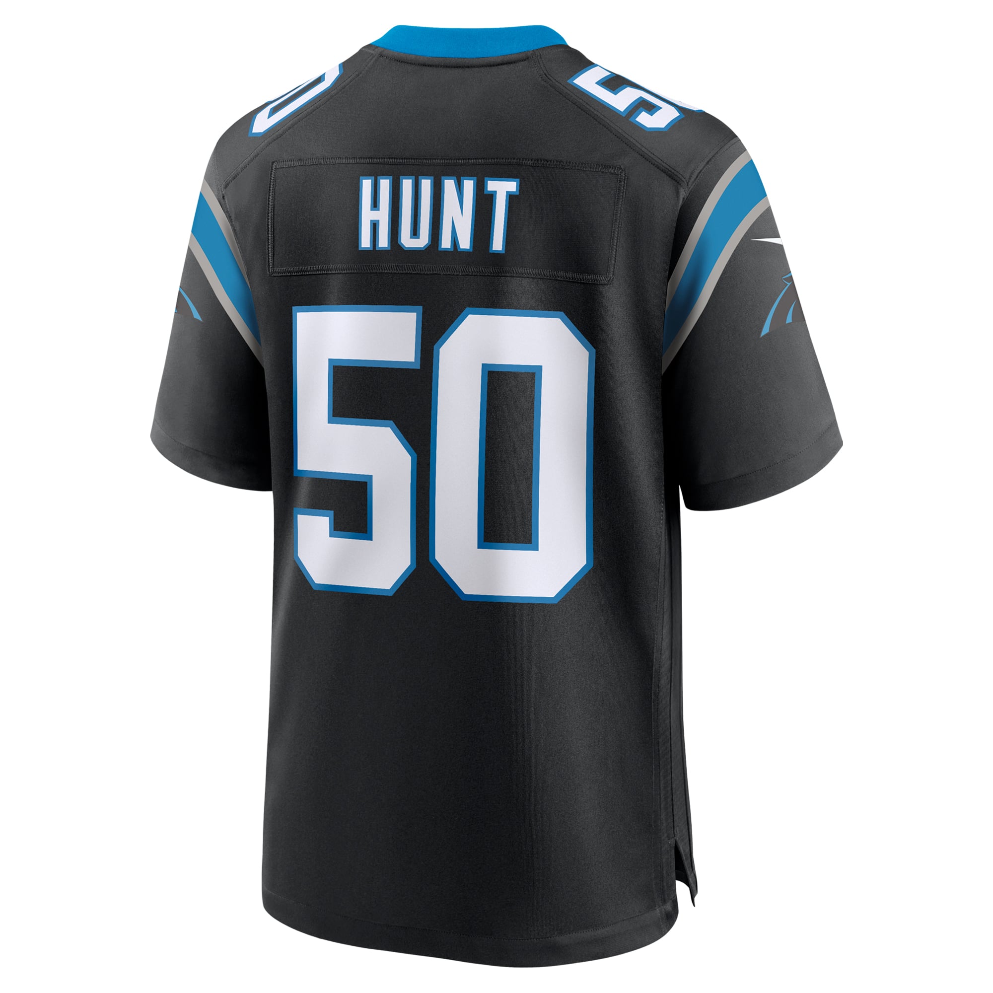 Robert Hunt Carolina Panthers Game Jersey Black NFL Football Fan Wear