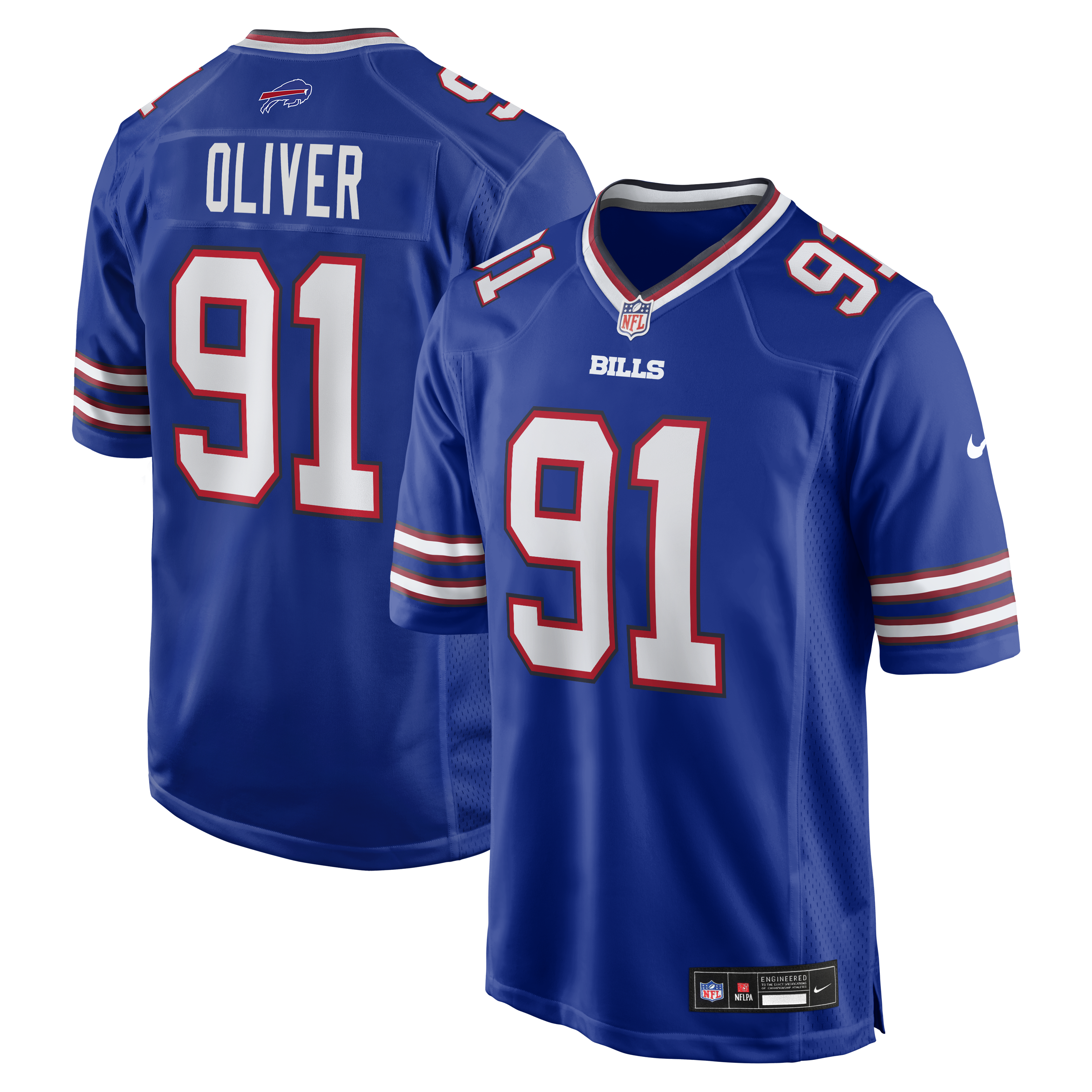 Ed Oliver Buffalo Bills Player Jersey Royal NFL Football Fan Wear