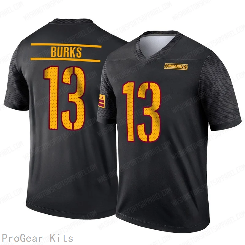 Treylon Burks Washington Commanders Alternate Jersey No.13 Black NFL Football Fan Wear