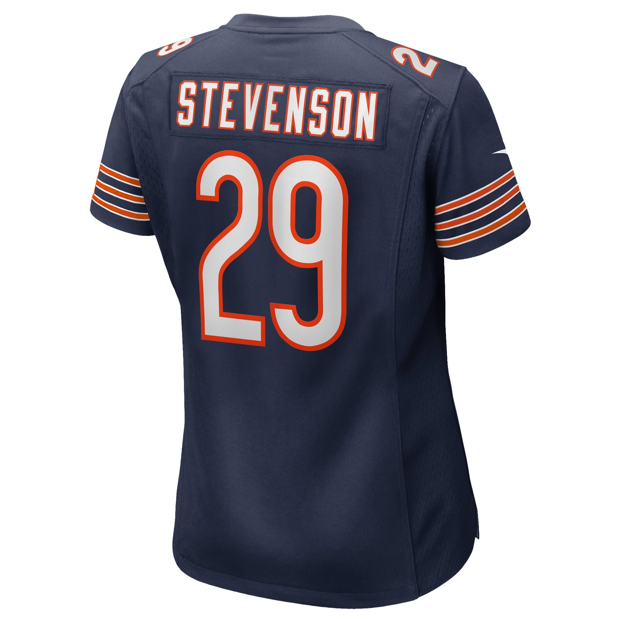 Tyrique Stevenson Chicago Bears Game Jersey Navy NFL Football Fan Wear Tyrique Stevenson