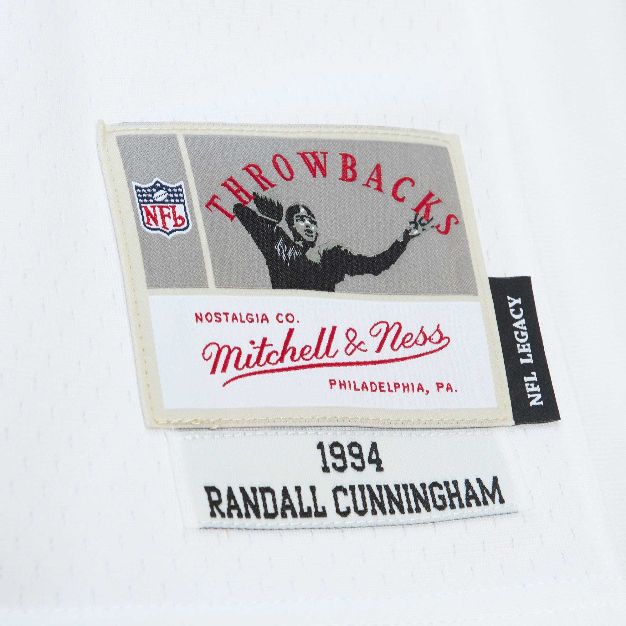 Randall Cunningham Mitchell Philadelphia Eagles Replica Jersey White NFL Football Fan Wear
