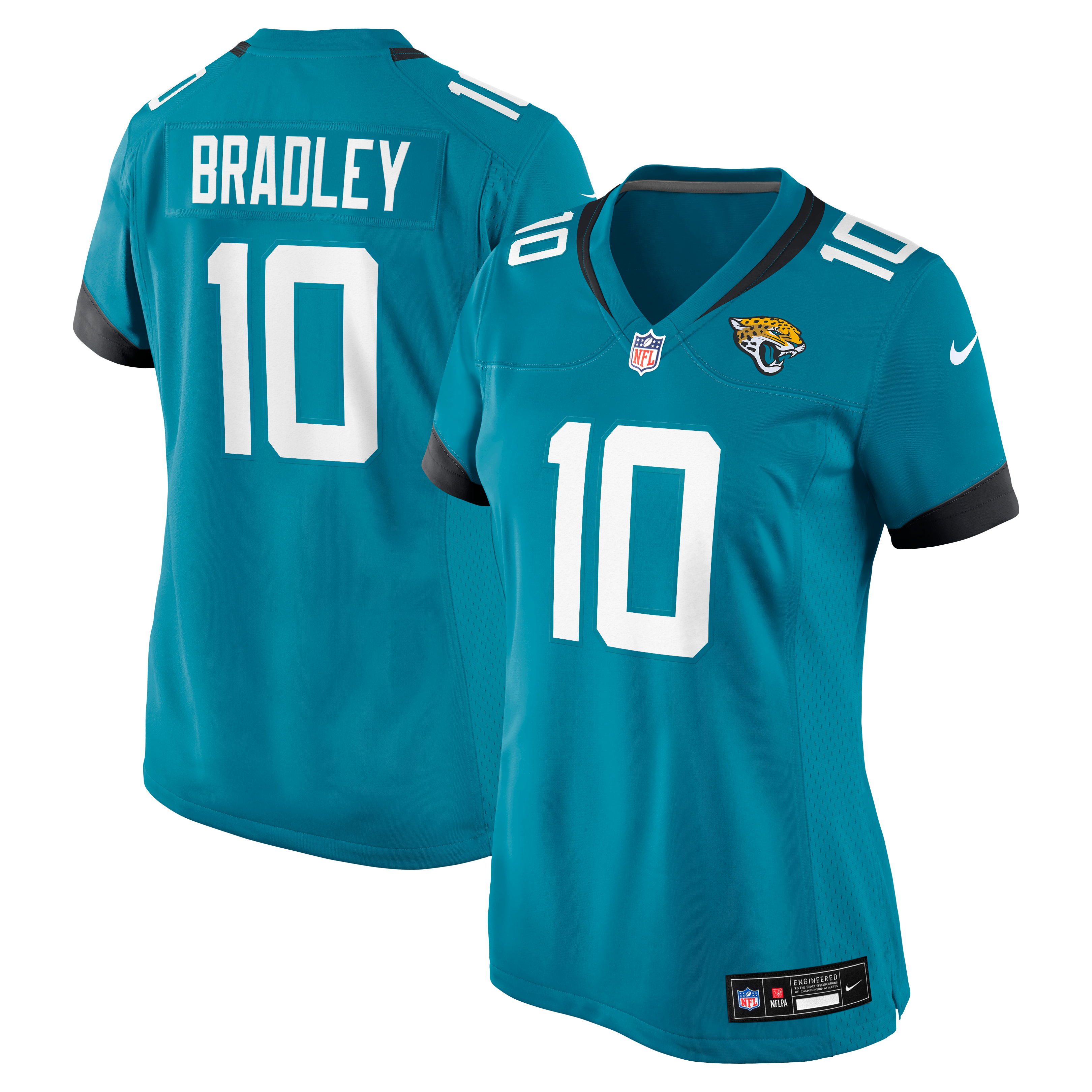 Carter Bradley Jacksonville Jaguars Game Jersey Teal NFL Football Fan Wear