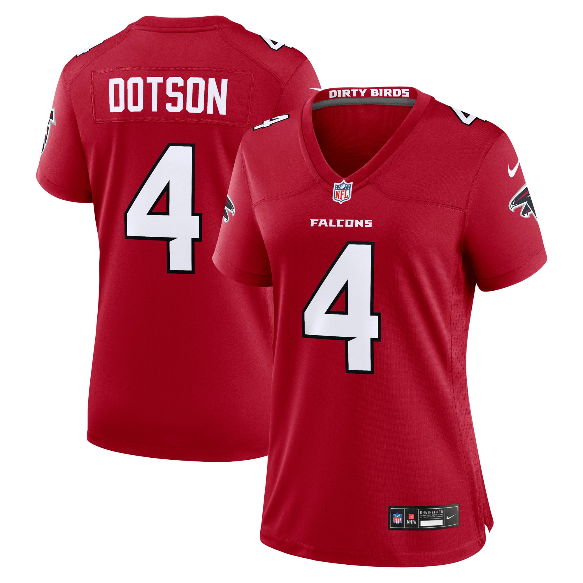 Jahan Dotson Atlanta Falcons Game Jersey Red NFL Football Fan Wear Jahan Dotson