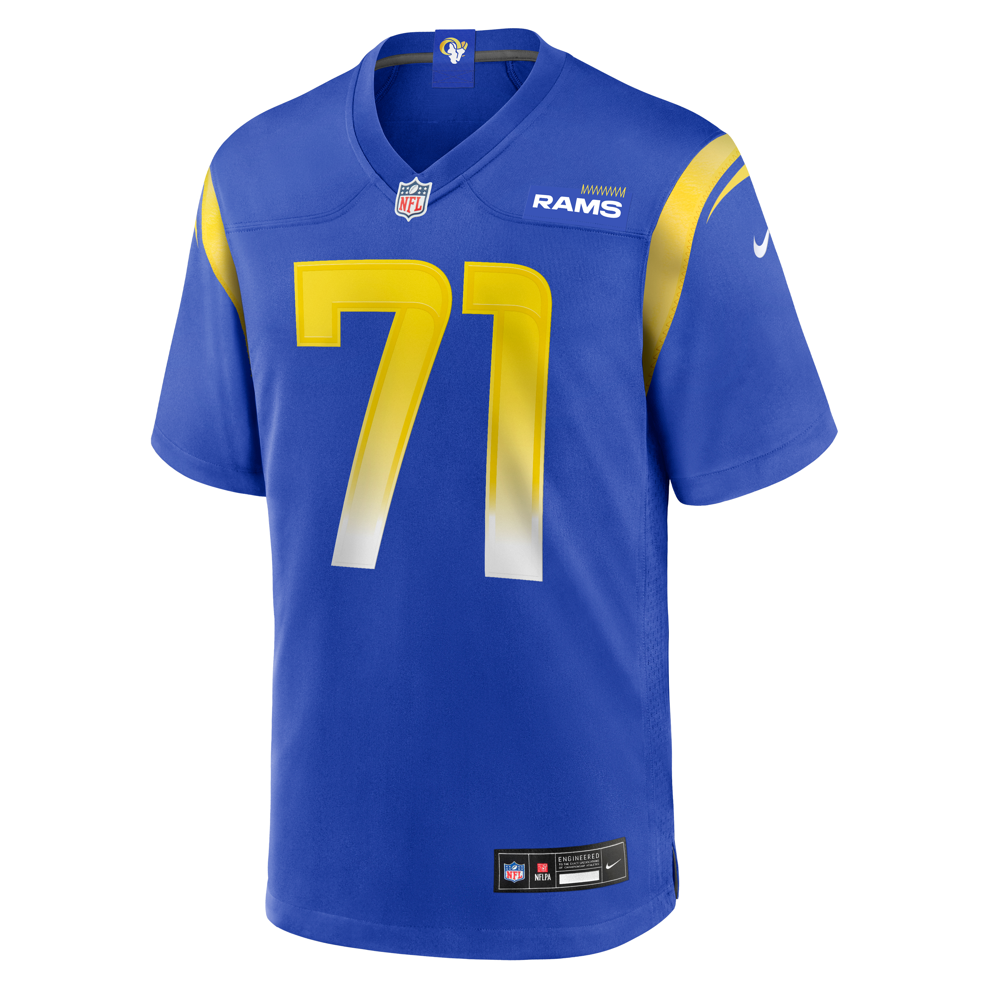 Warren McClendon Jr Los Angeles Rams Game Jersey Royal NFL Football Fan Wear