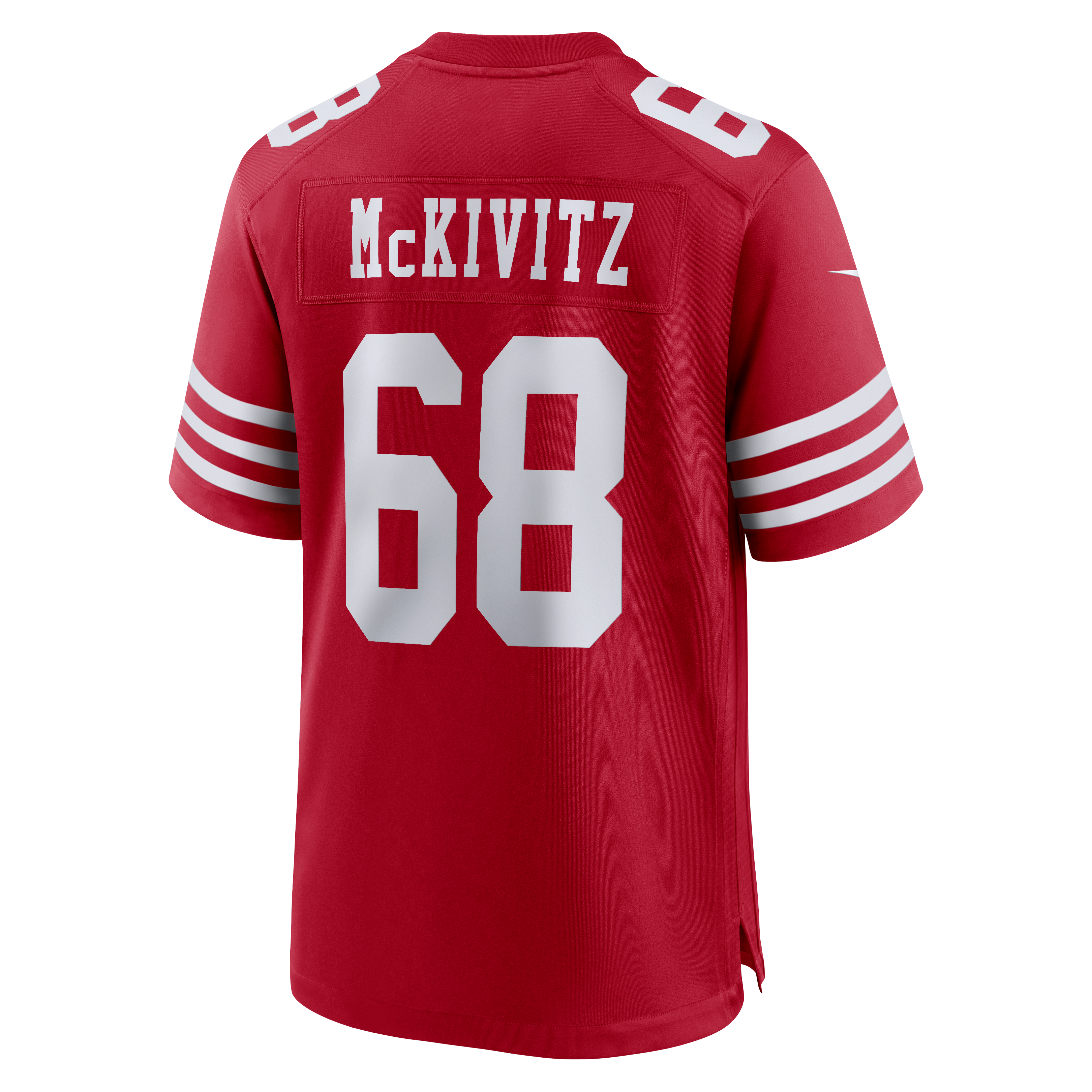Colton McKivitz San Francisco 49ers Game Jersey Scarlet NFL Football Fan Wear Colton McKivitz