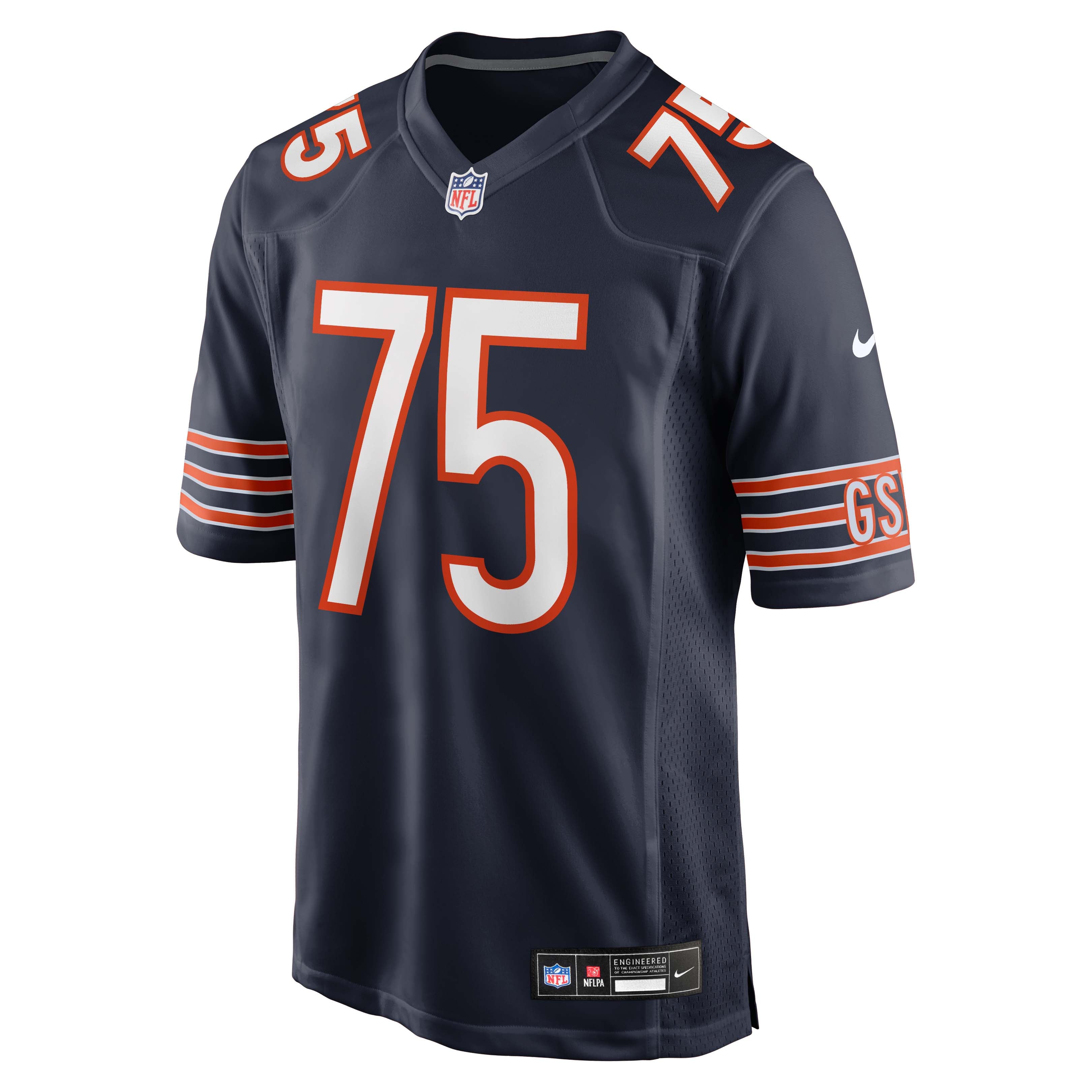 Ozzy Trapilo Chicago Bears Game Jersey Navy NFL Football Fan Wear