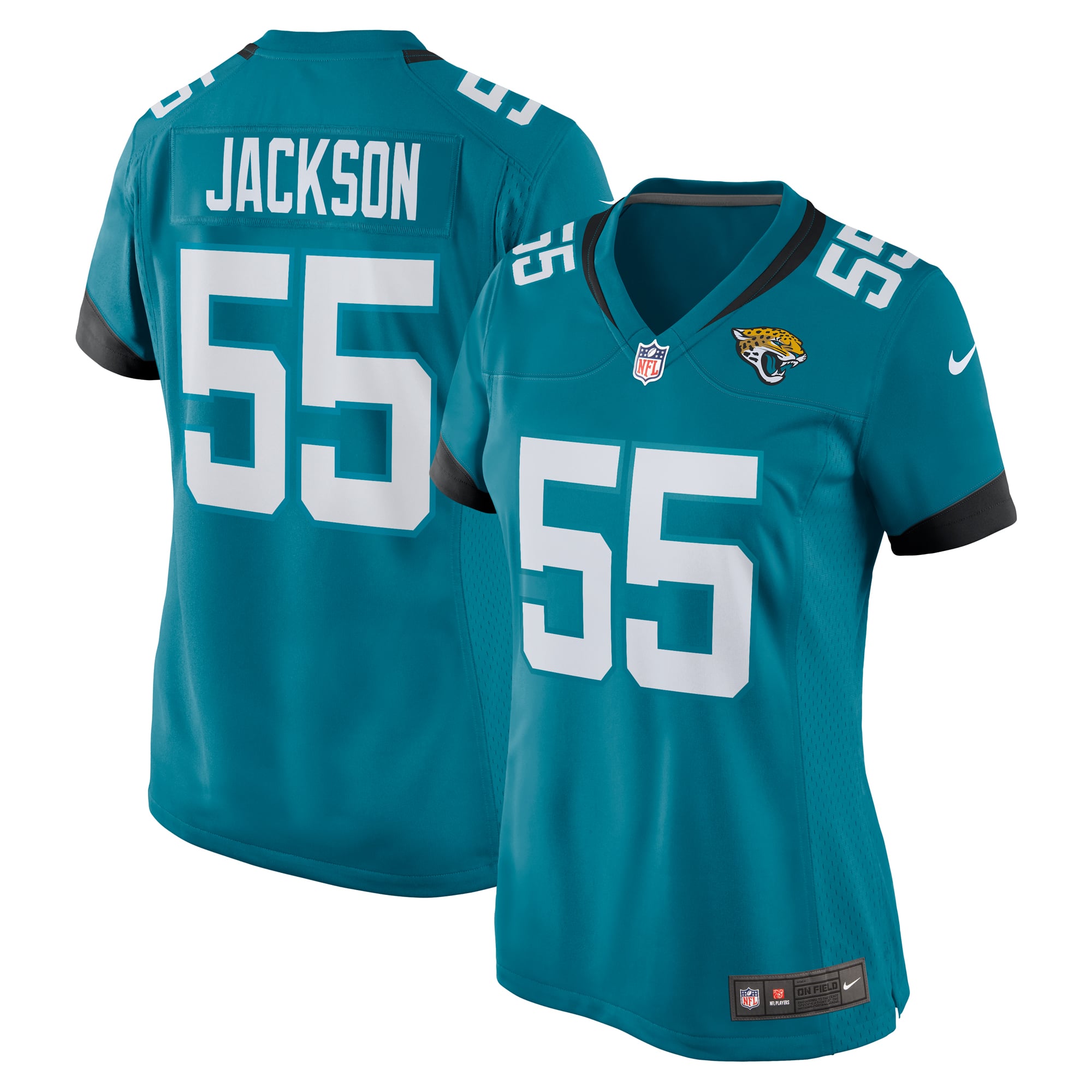 Dequan Jackson Jacksonville Jaguars Game Jersey Teal NFL Football Fan Wear