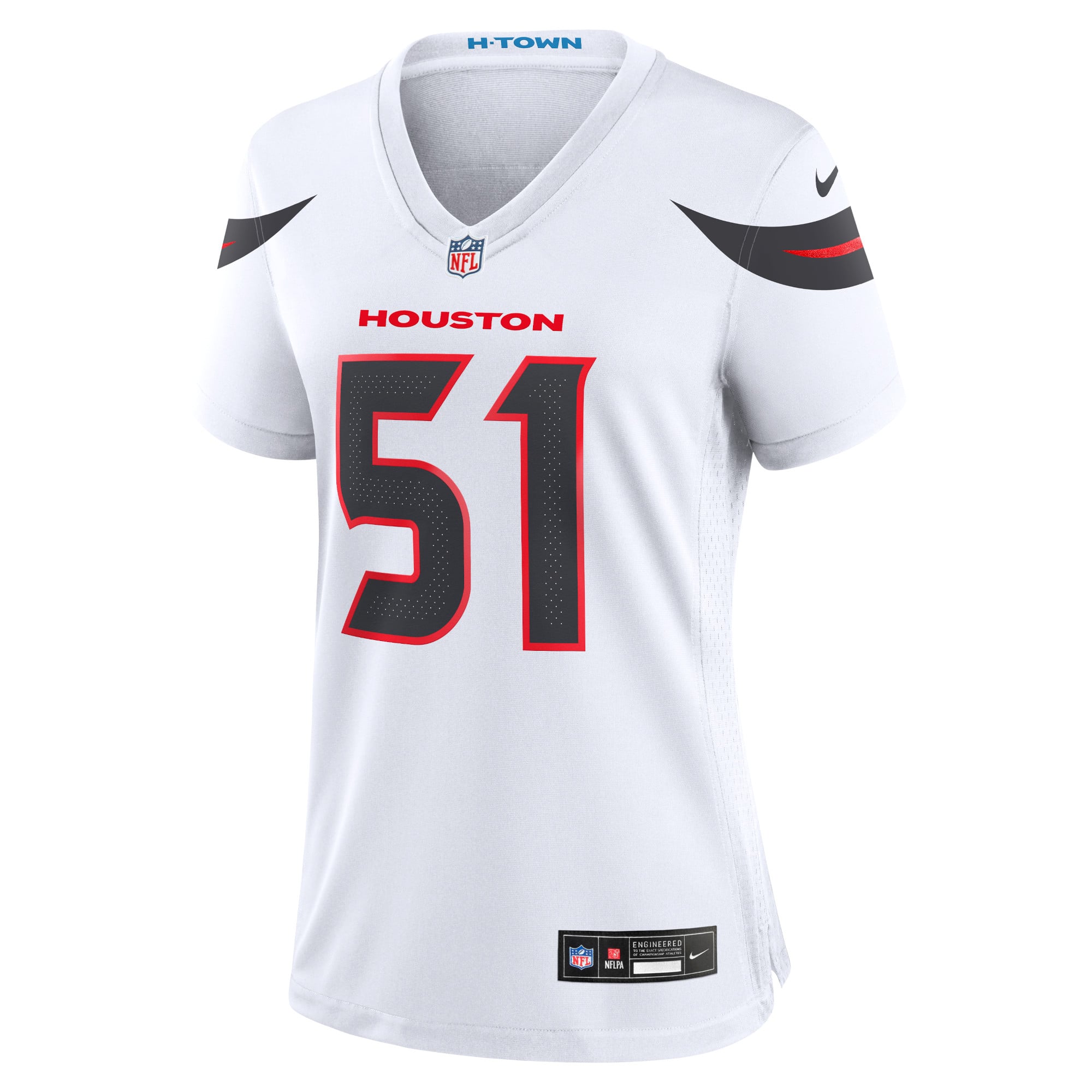 Will Anderson Jr Houston Texans Game Jersey White NFL Football Fan Wear Will Anderson Jr