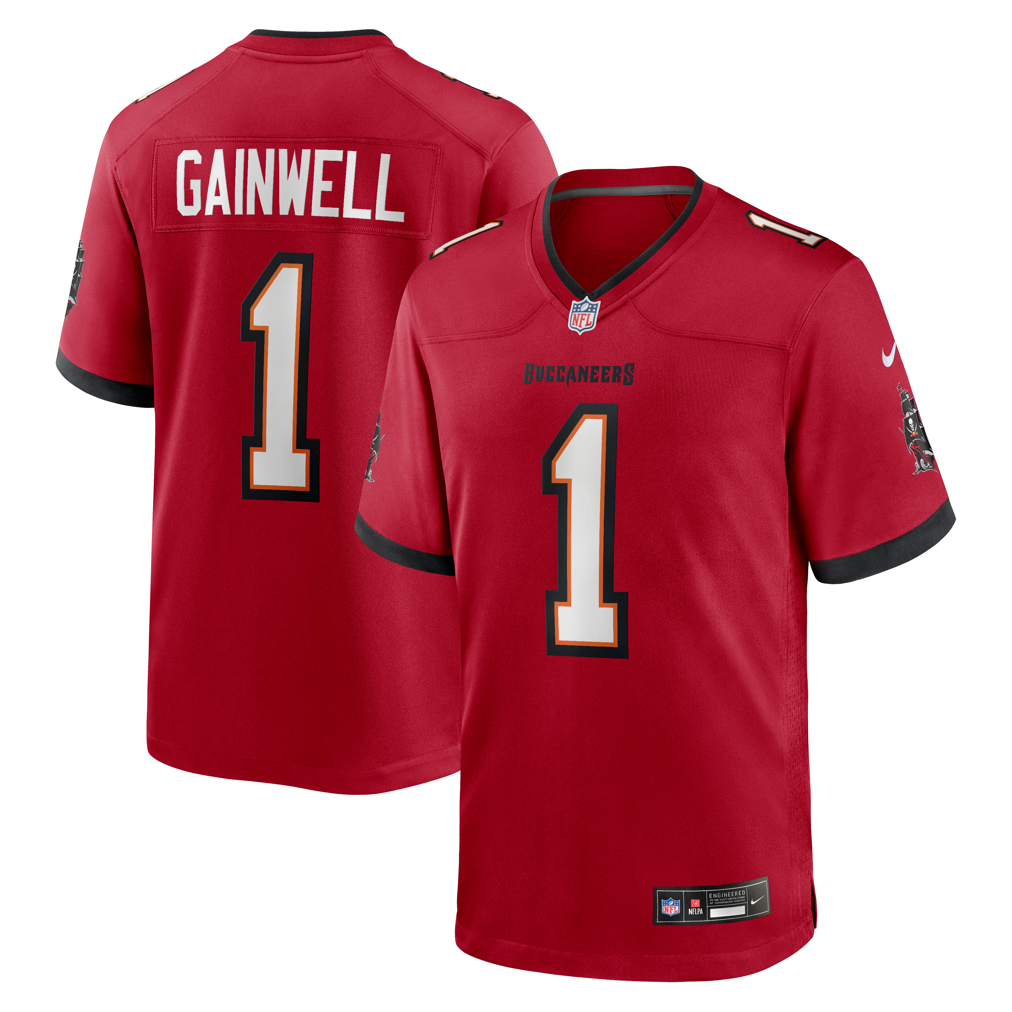 Kenneth Gainwell Tampa Bay Buccaneers Game Jersey Red NFL Football Fan Wear