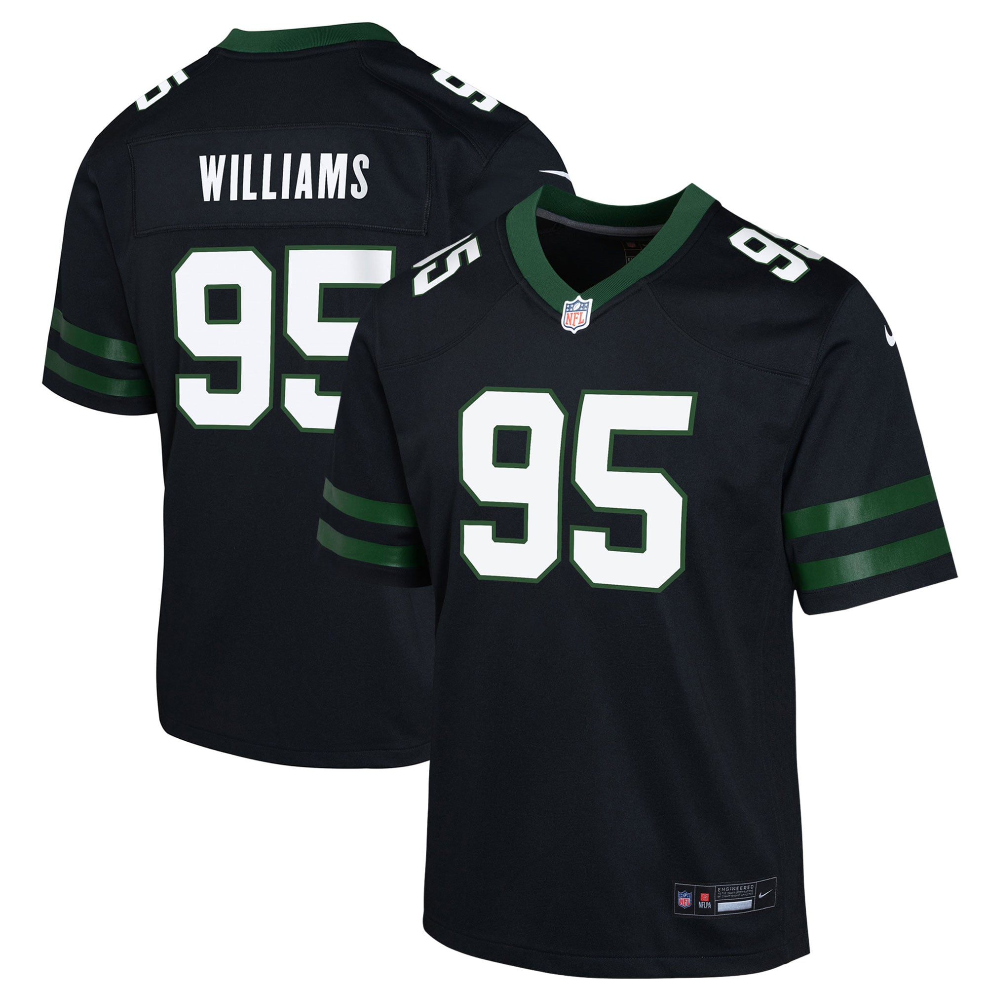 Quinnen Williams New York Jets Game Jersey Black NFL Football Fan Wear