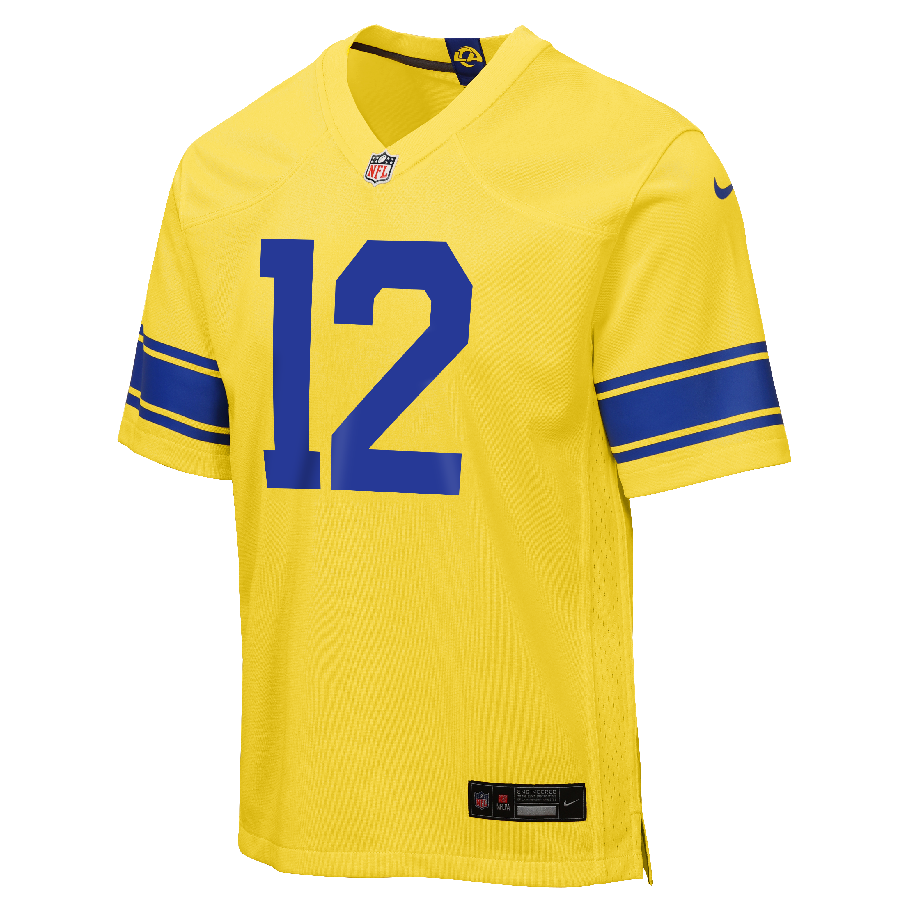 Puka Nacua Sol Los Angeles Rams Game Jersey NFL Football Fan Wear Puka Nacua Sol