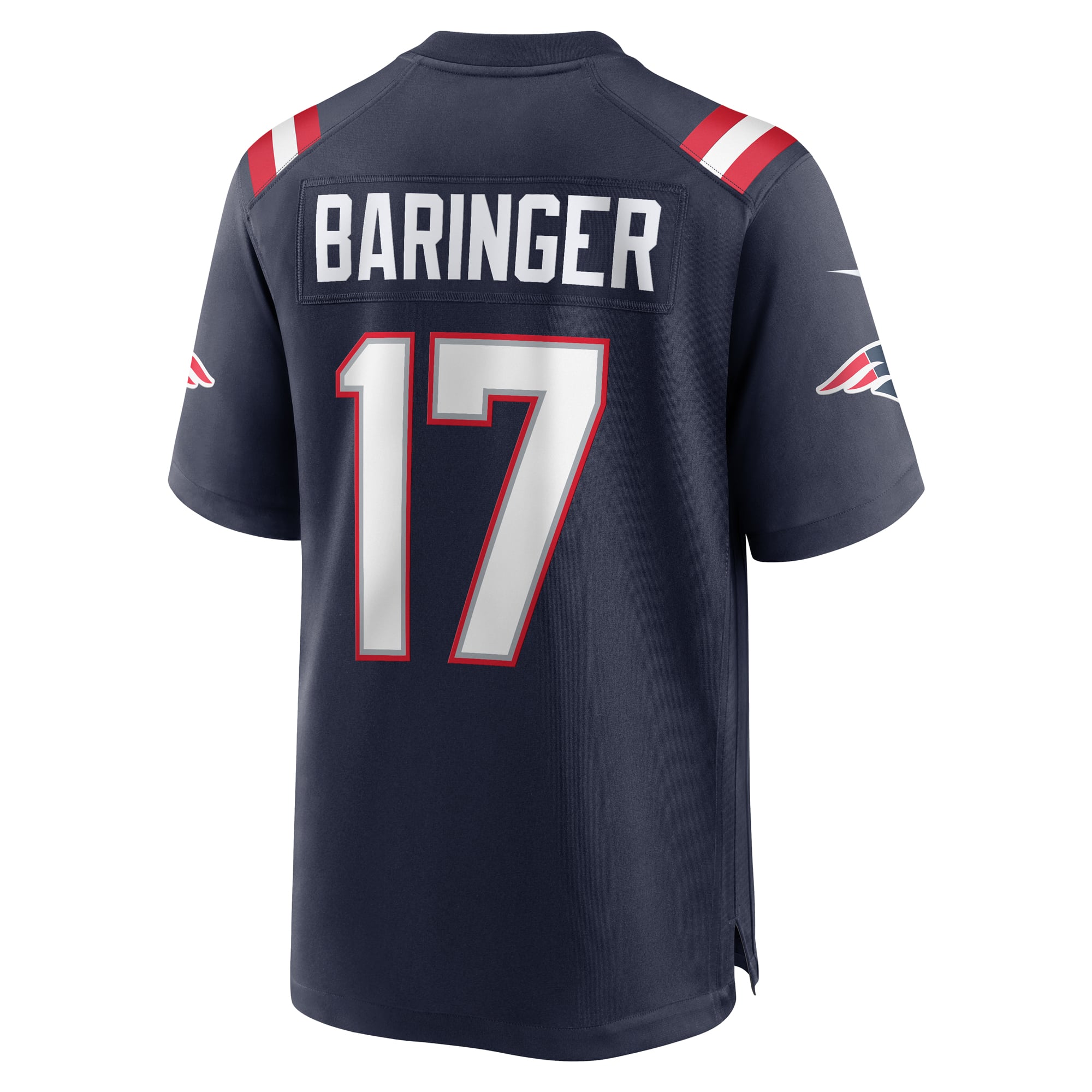 Bryce Baringer New England Patriots Game Jersey Navy NFL Football Fan Wear