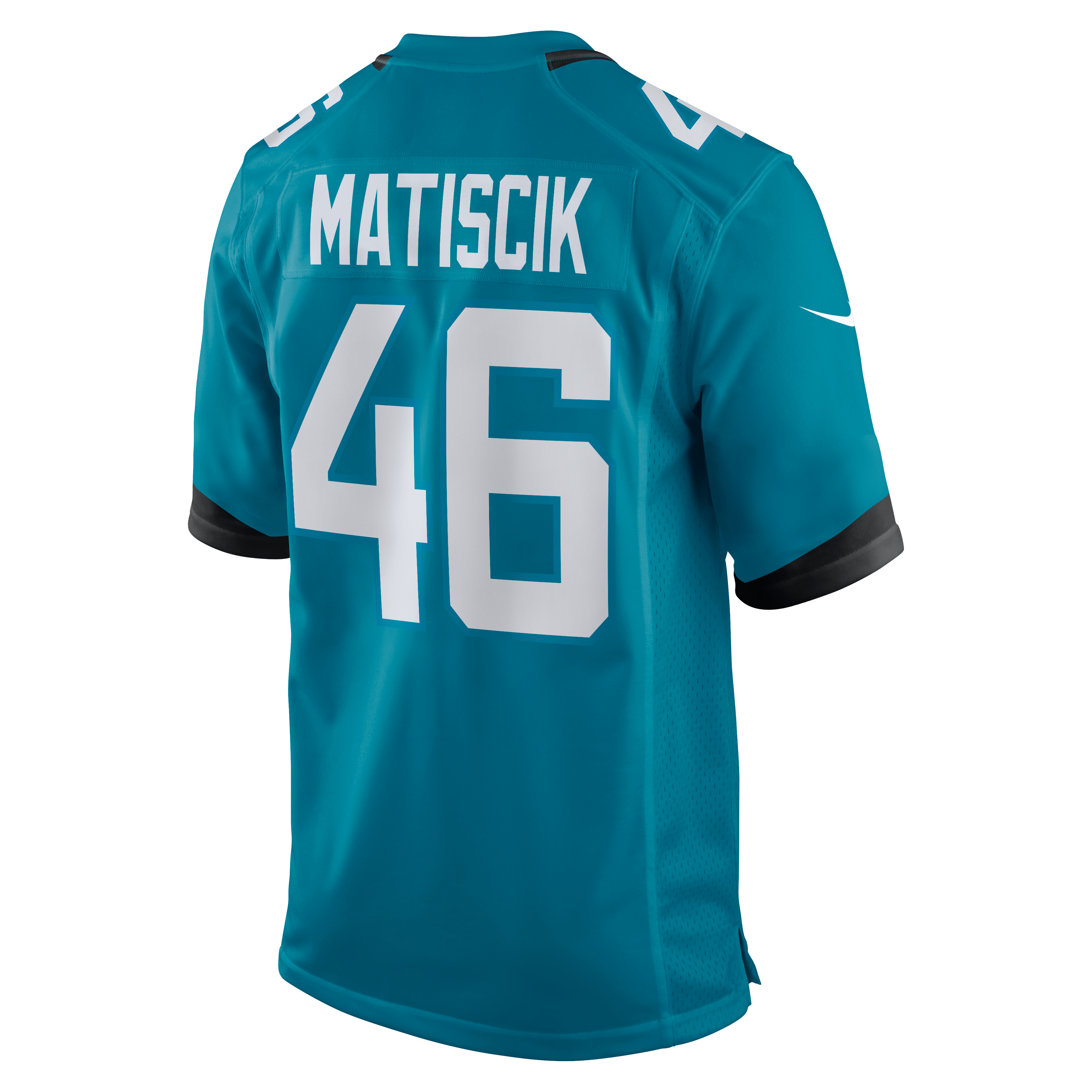 Ross Matiscik Jacksonville Jaguars Game Jersey Teal NFL Football Fan Wear Ross Matiscik