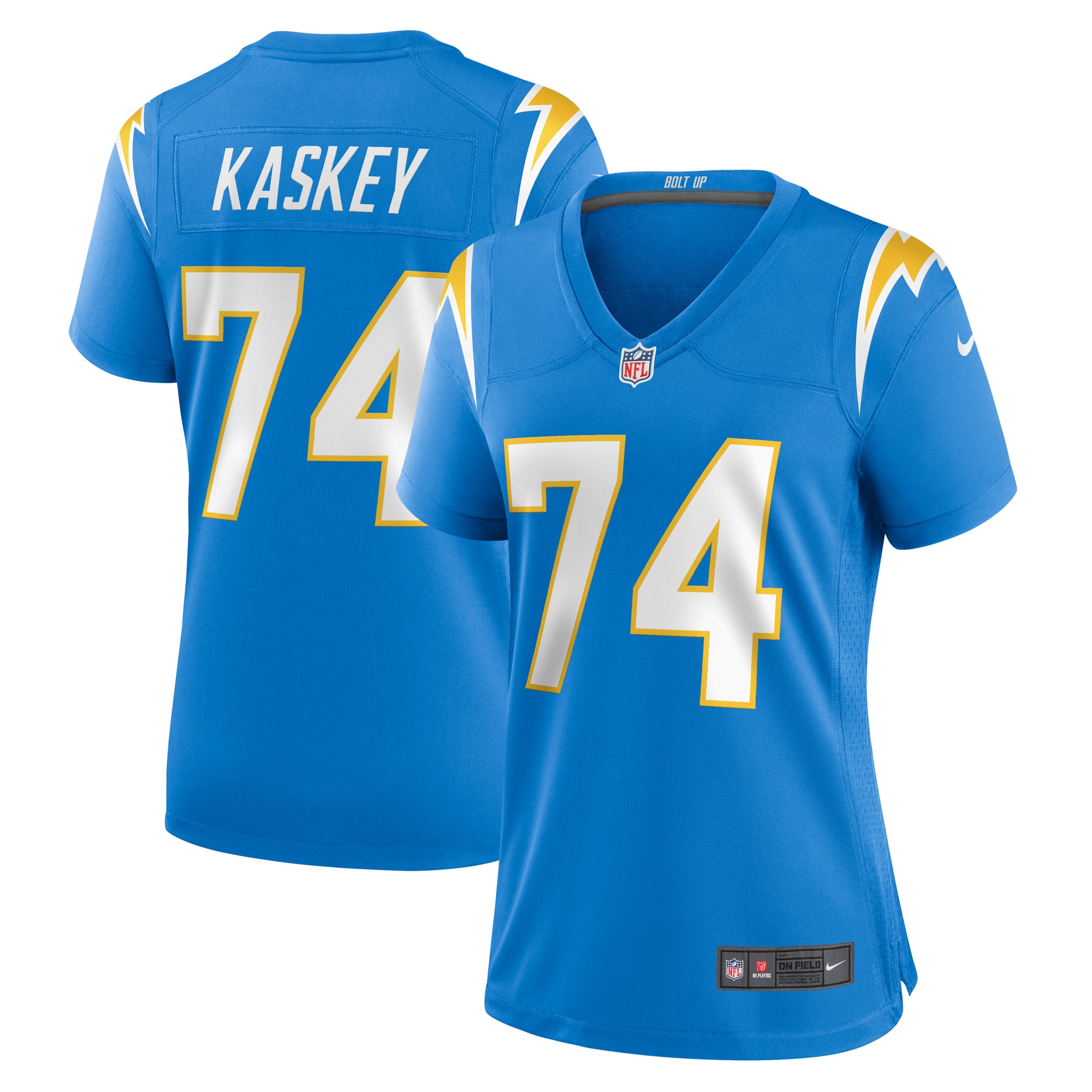 Matt Kaskey Los Angeles Chargers Game Jersey Powder Blue NFL Football Fan Wear