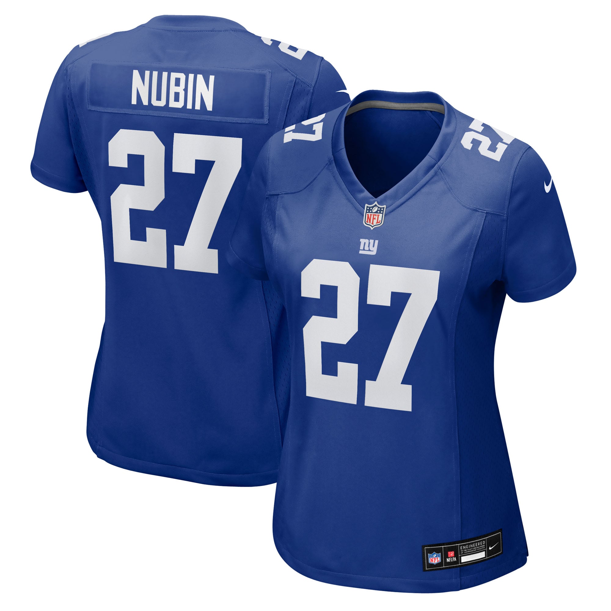 Tyler Nubin New York Giants Game Jersey Royal NFL Football Fan Wear