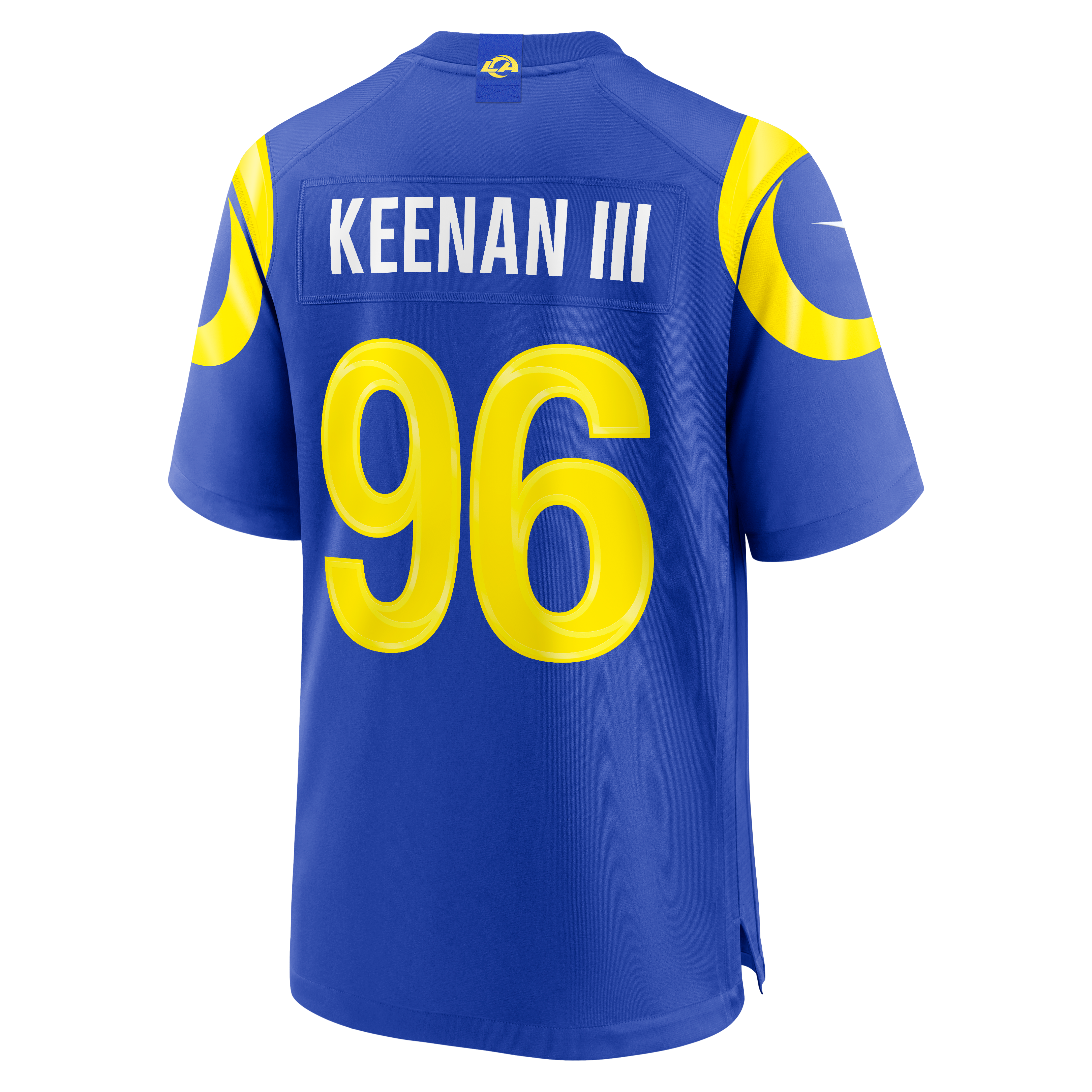 Tim Keenan Los Angeles Rams Game Jersey Royal NFL Football Fan Wear Tim Keenan