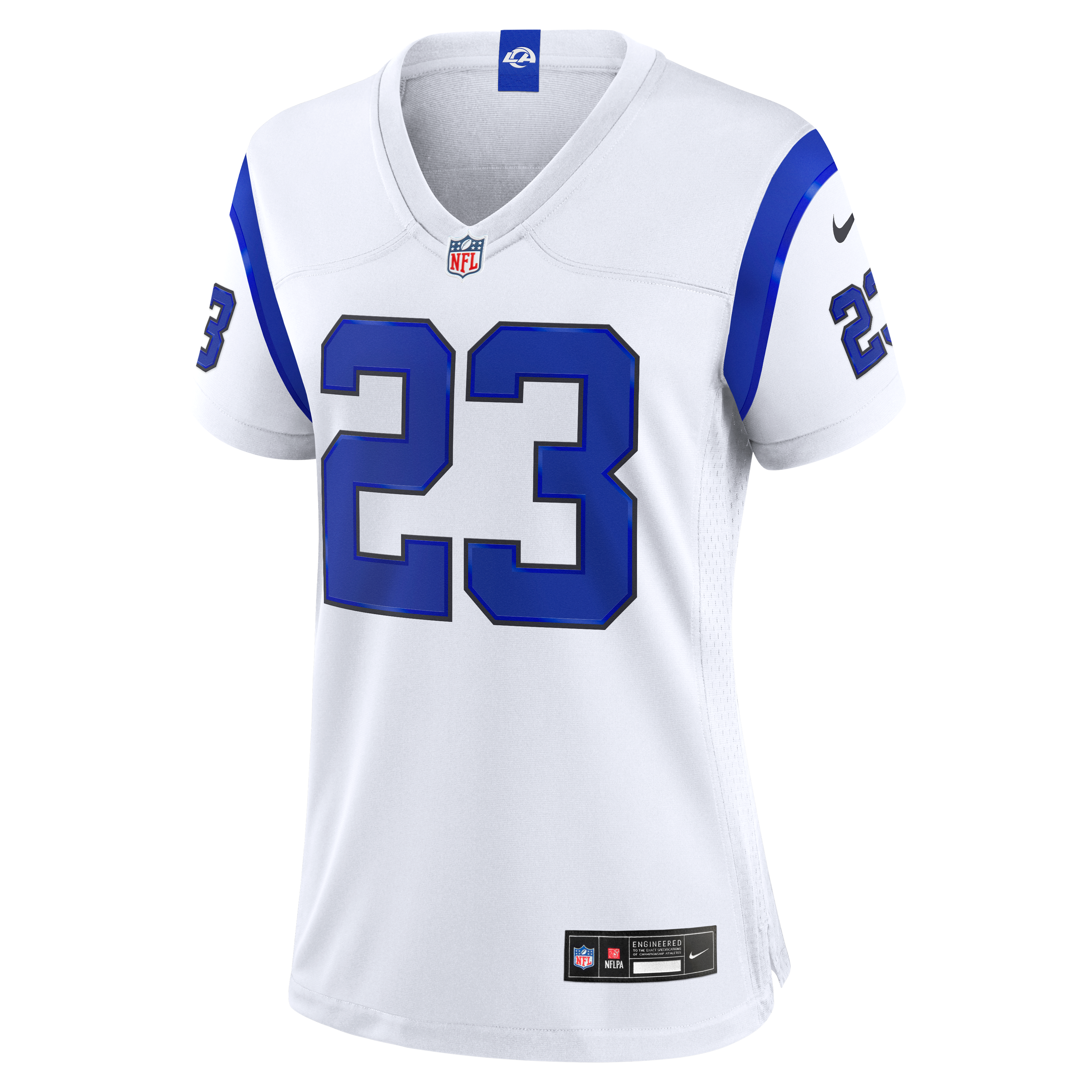 Kyren Williams Fearsome Los Angeles Rams Game Jersey White NFL Football Fan Wear Kyren Williams Fearsome