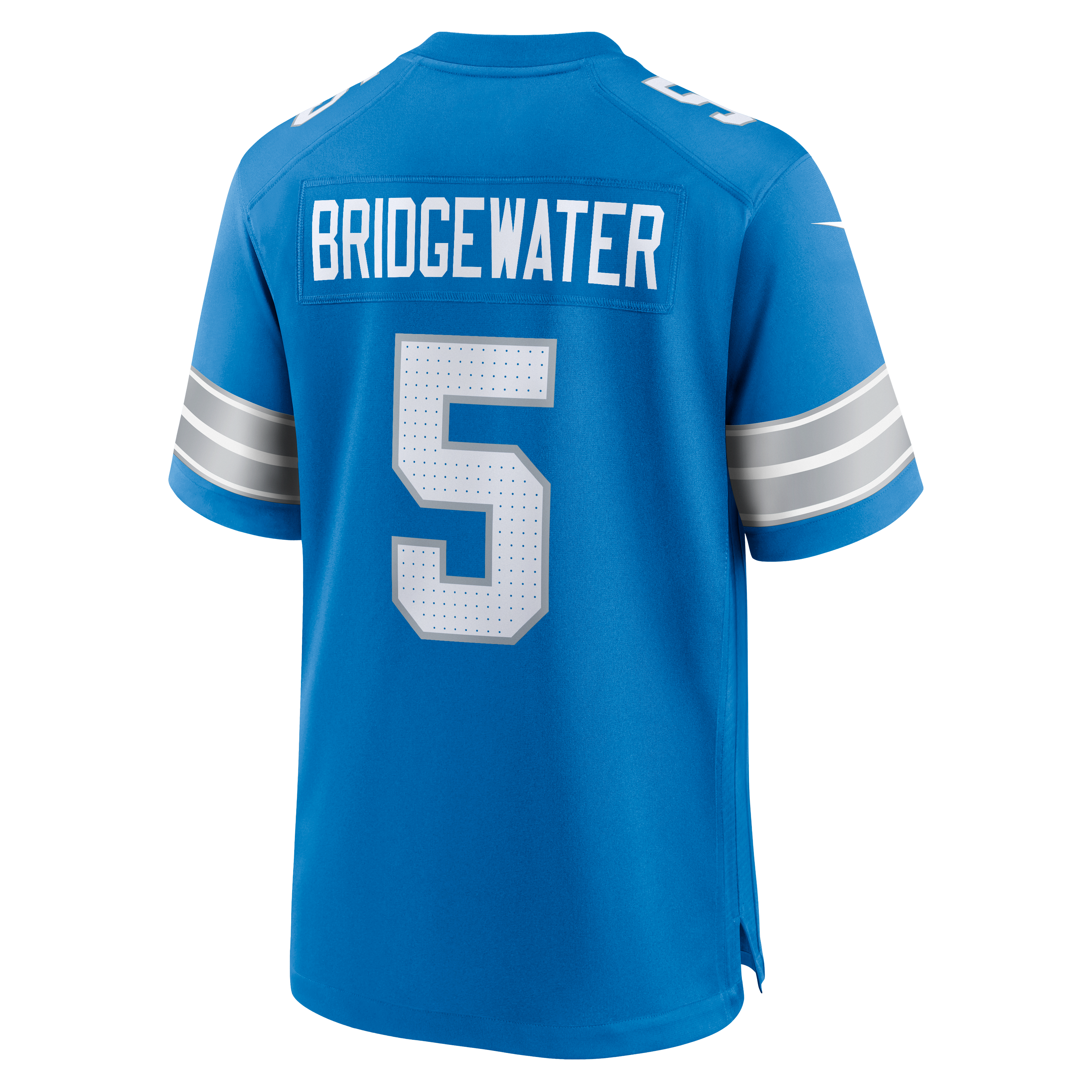 Teddy Bridgewater Detroit Lions Game Jersey Blue NFL Football Fan Wear