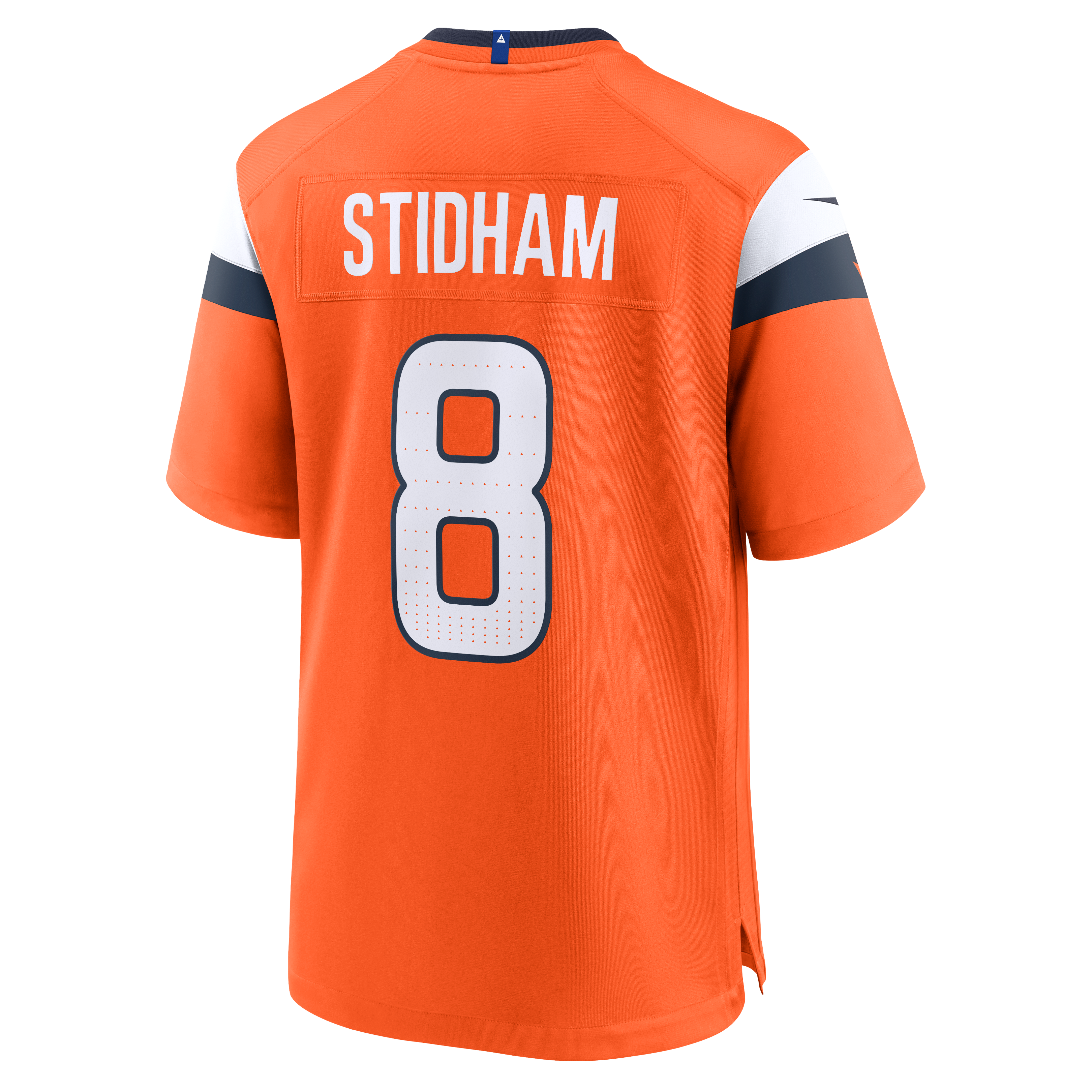 Jarrett Stidham Denver Broncos Game Jersey Orange NFL Football Fan Wear