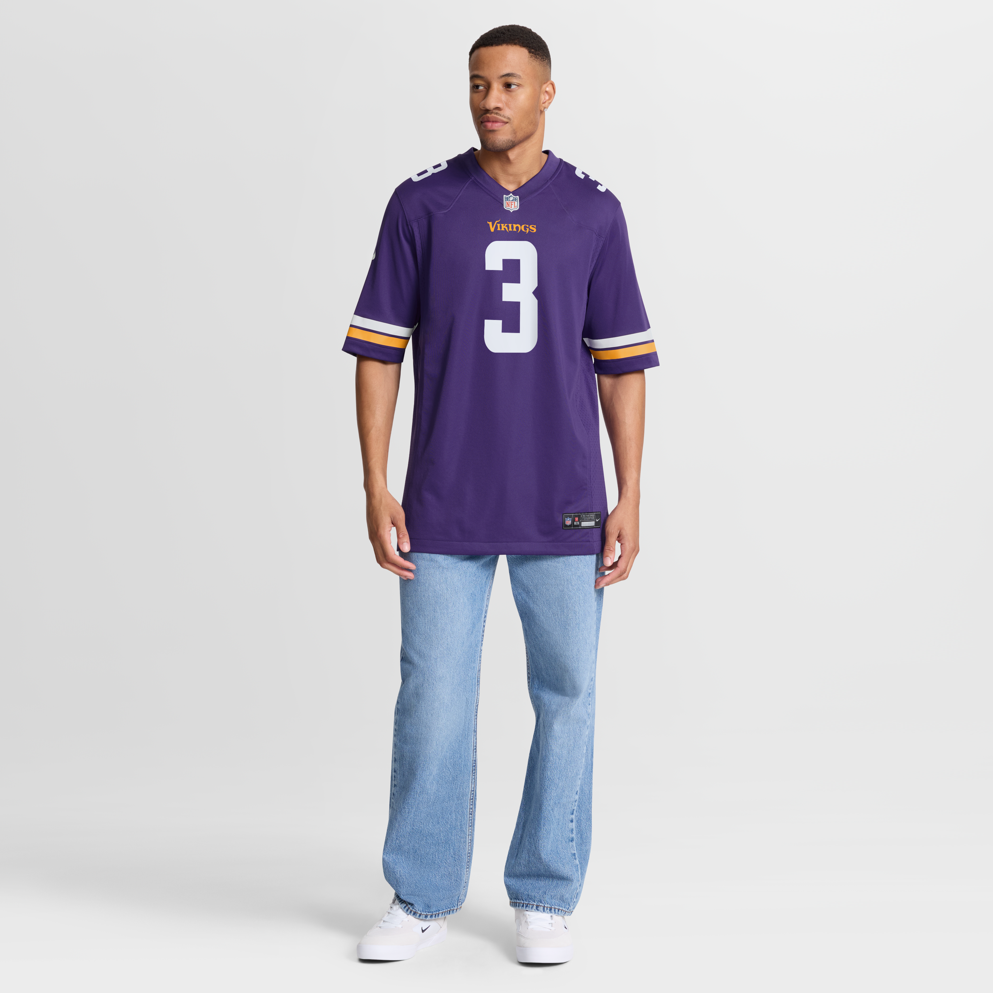 Jordan Addison Minnesota Vikings Game Jersey Purple NFL Football Fan Wear Jordan Addison