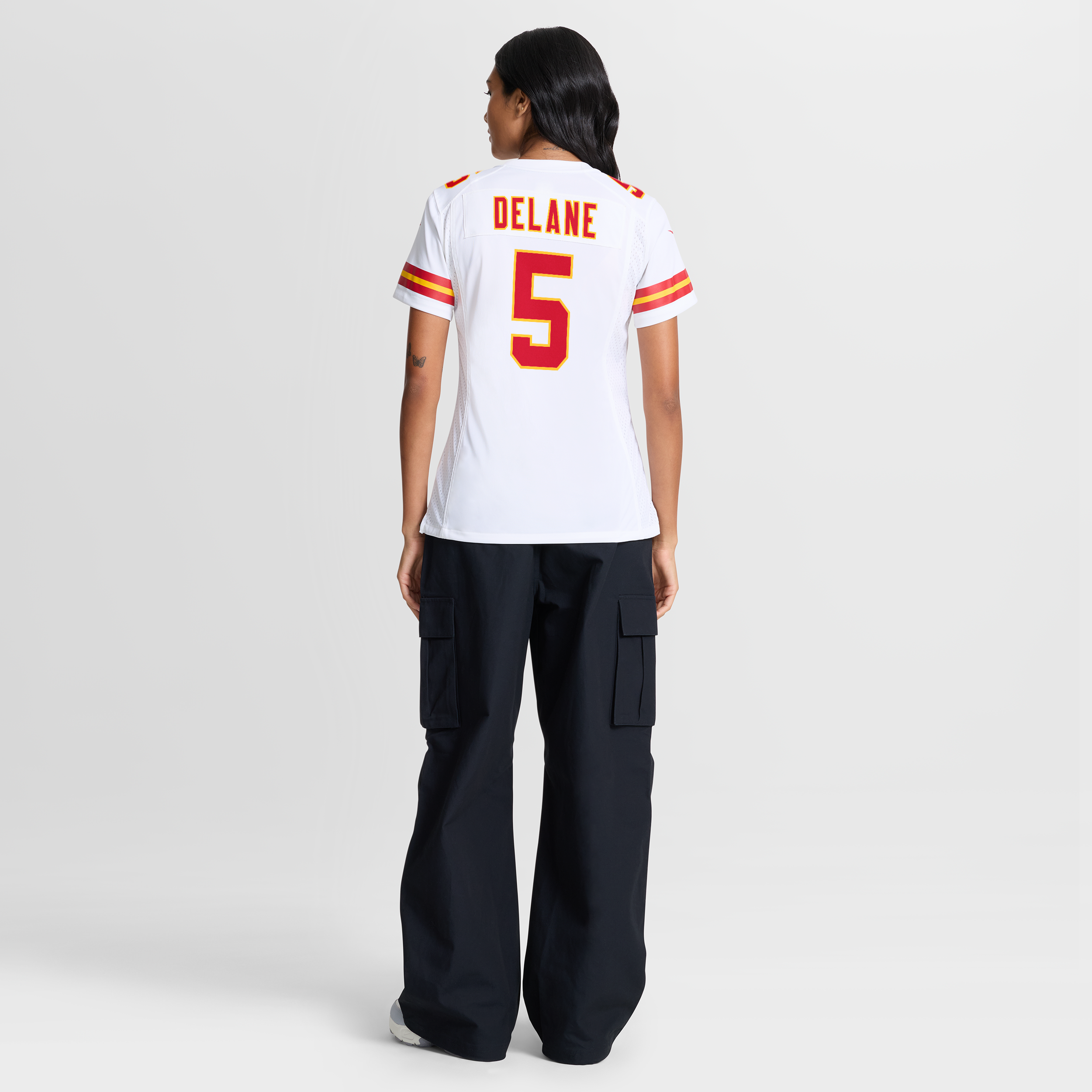 Mansoor Delane Kansas City Chiefs Game Jersey White NFL Football Fan Wear Mansoor Delane