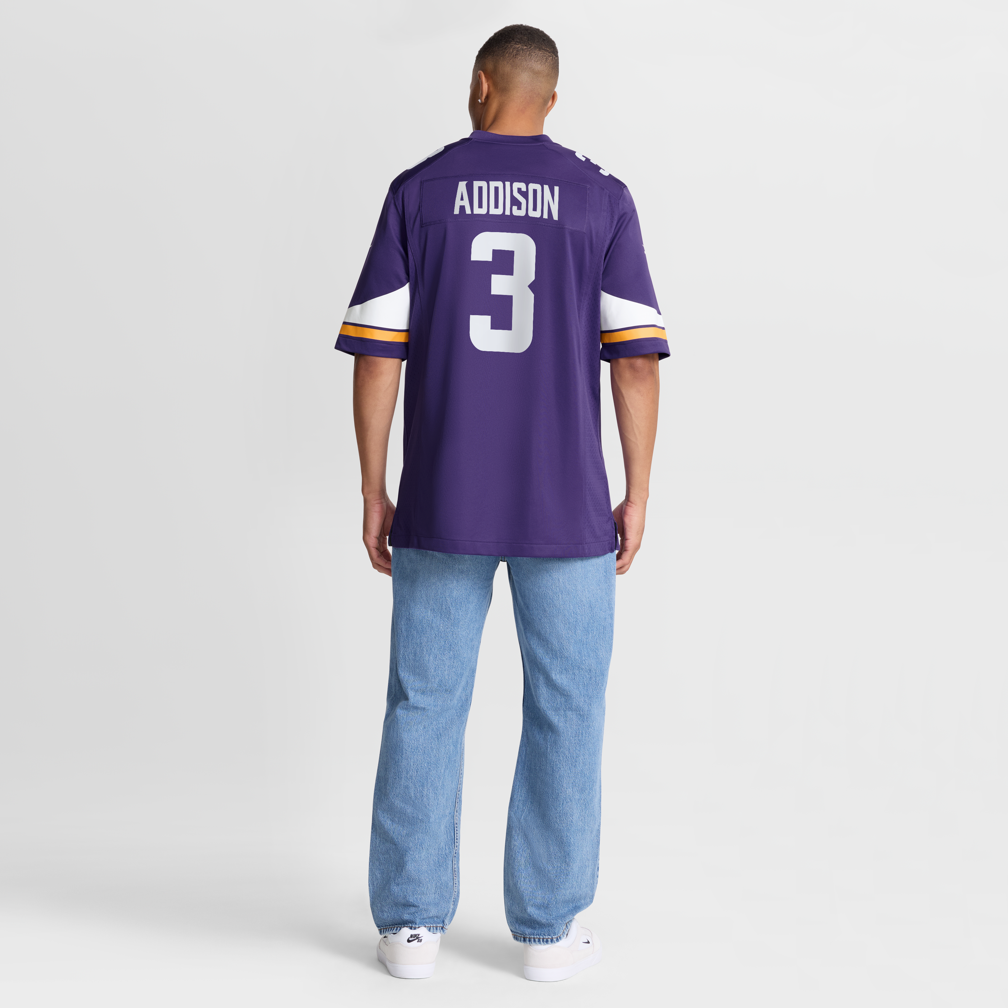 Jordan Addison Minnesota Vikings Game Jersey Purple NFL Football Fan Wear
